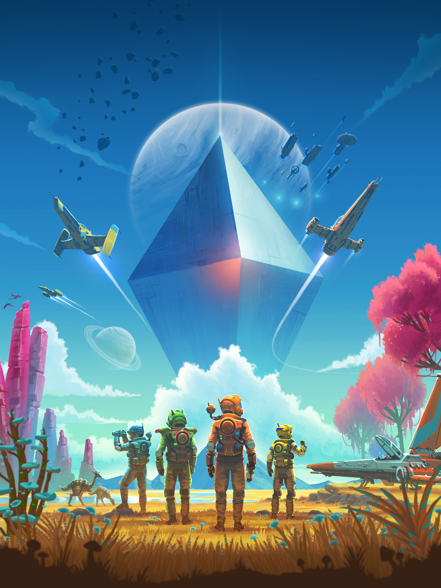 Download mobile wallpaper Spaceship, Video Game, No Man's Sky for free.