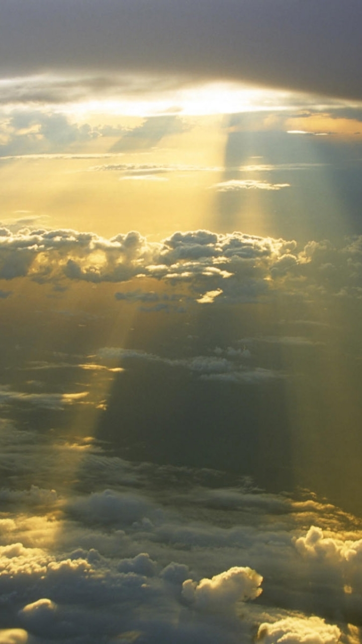 Download mobile wallpaper Sky, Earth, Sunbeam, Sunbean for free.