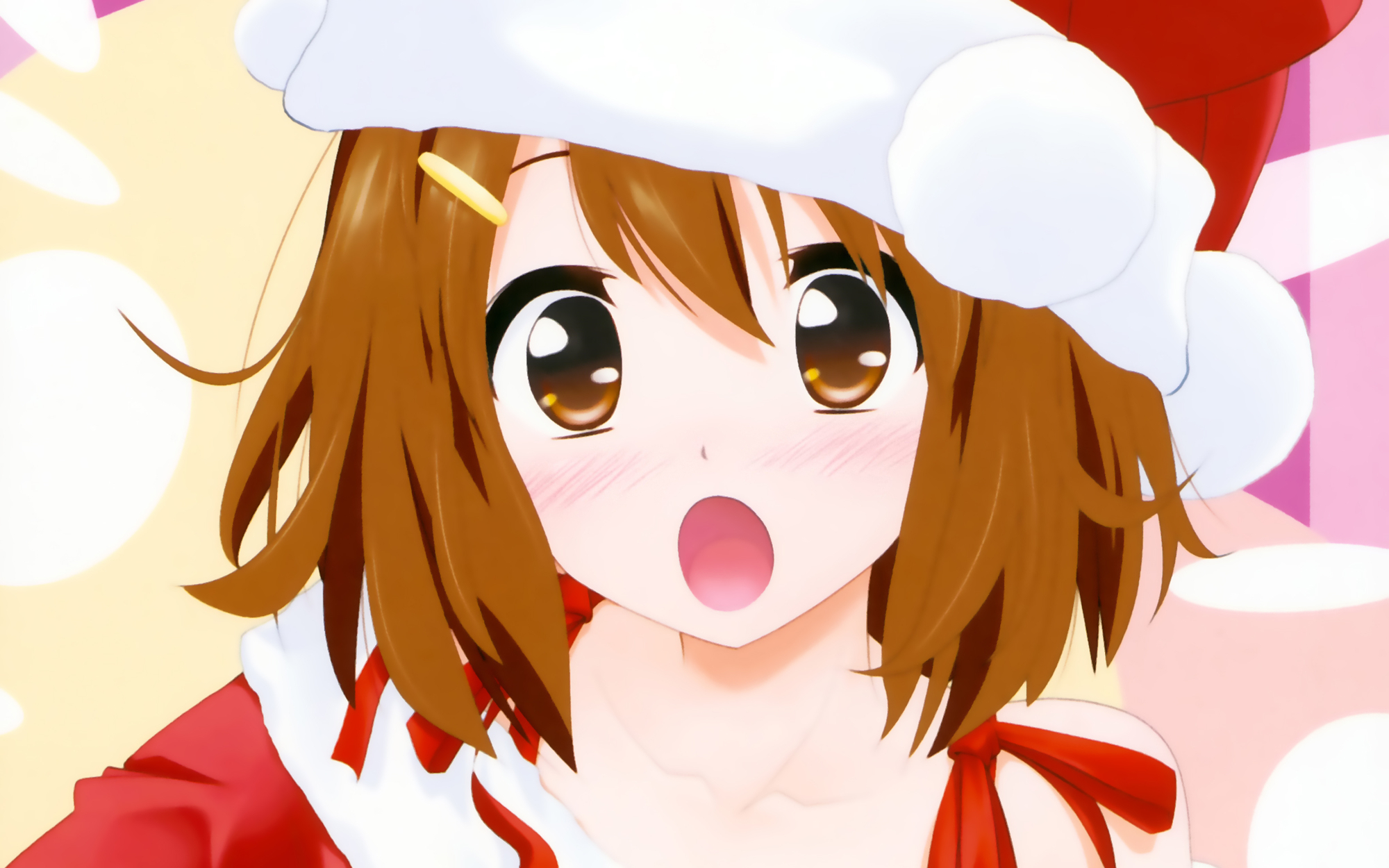 Download mobile wallpaper K On!, Yui Hirasawa, Christmas, Anime for free.