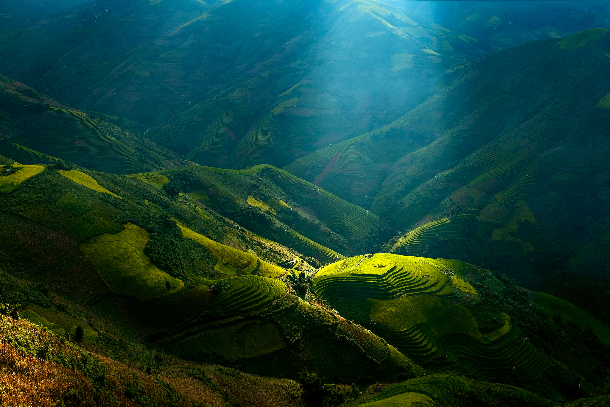 Download mobile wallpaper Man Made, Rice Terrace for free.