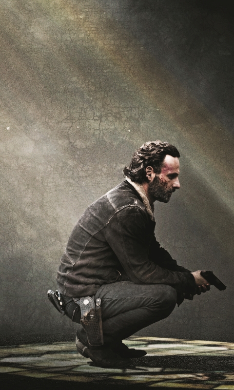 Handy-Wallpaper Fernsehserien, The Walking Dead, Rick Grimes, Andreas Lincoln kostenlos herunterladen.