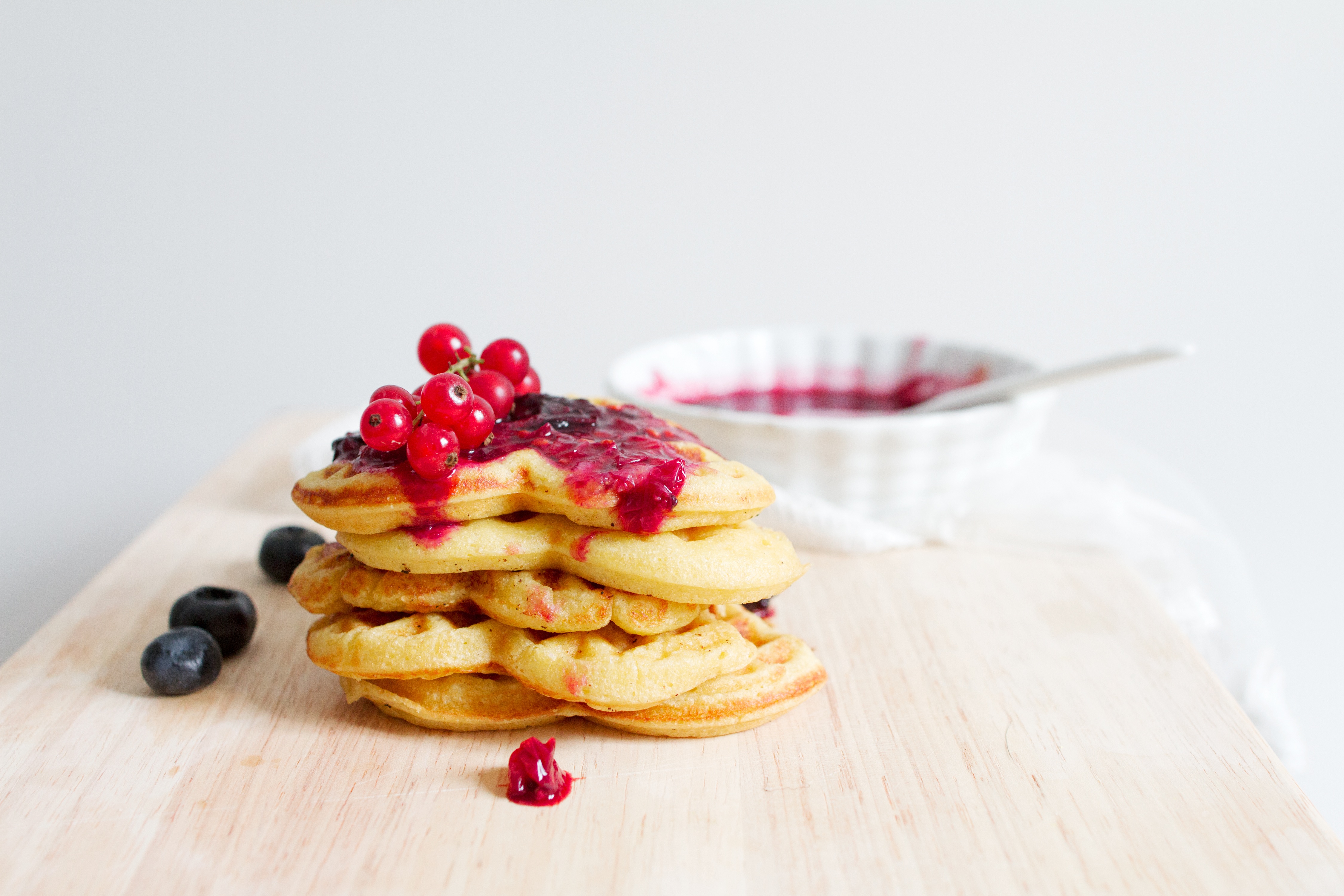 Download mobile wallpaper Food, Berry, Jam, Breakfast, Pancake for free.