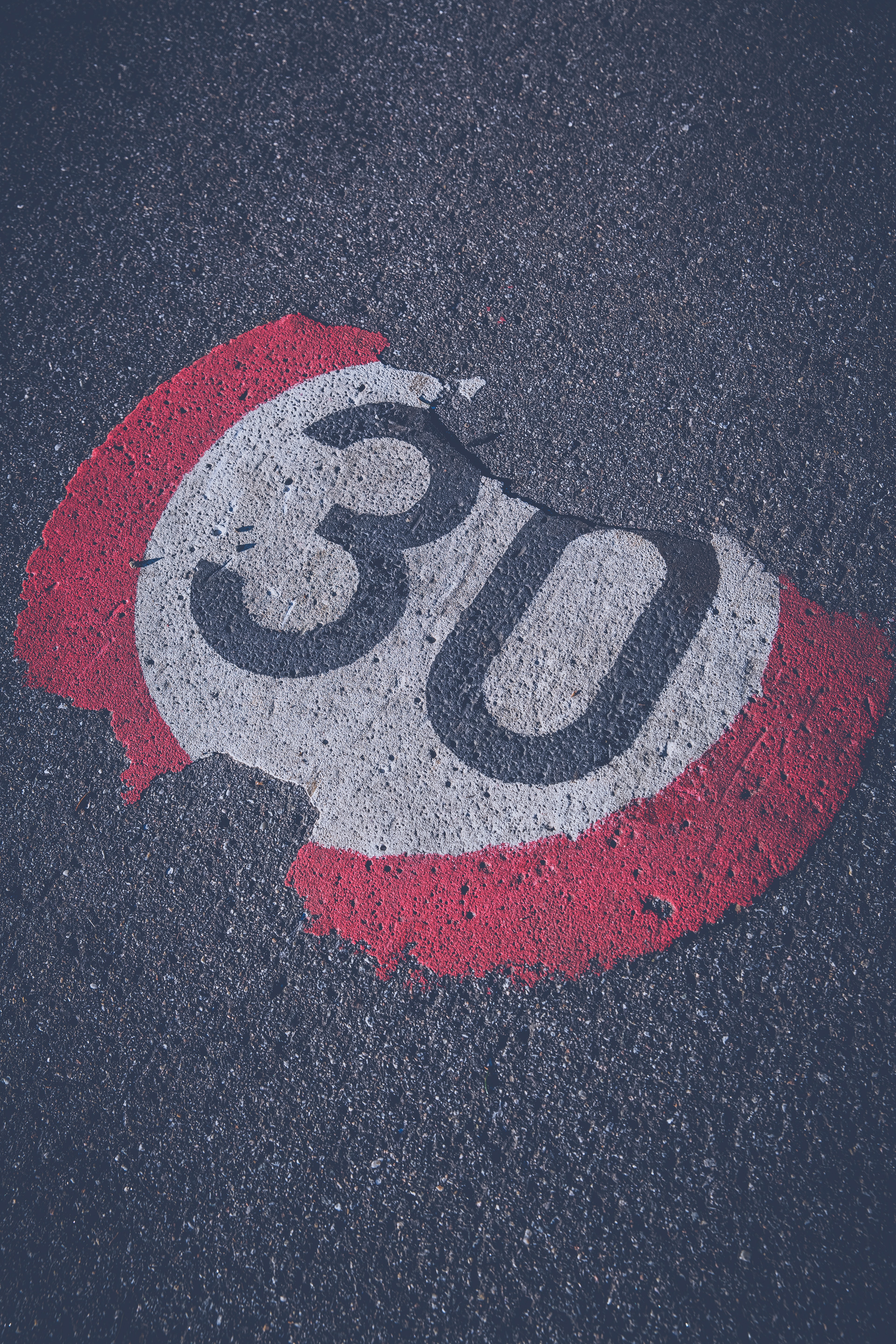 Mobile wallpaper sign, numbers, miscellanea, miscellaneous, asphalt, speed