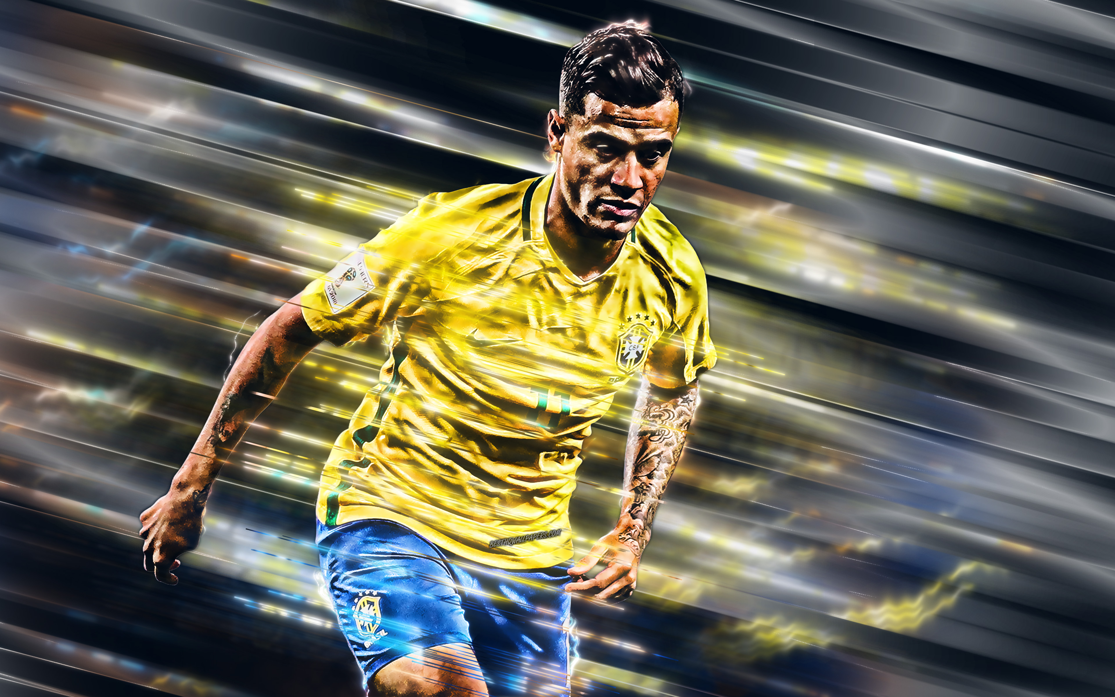 Download mobile wallpaper Sports, Footballer, Soccer, Brazilian, Philippe Coutinho for free.