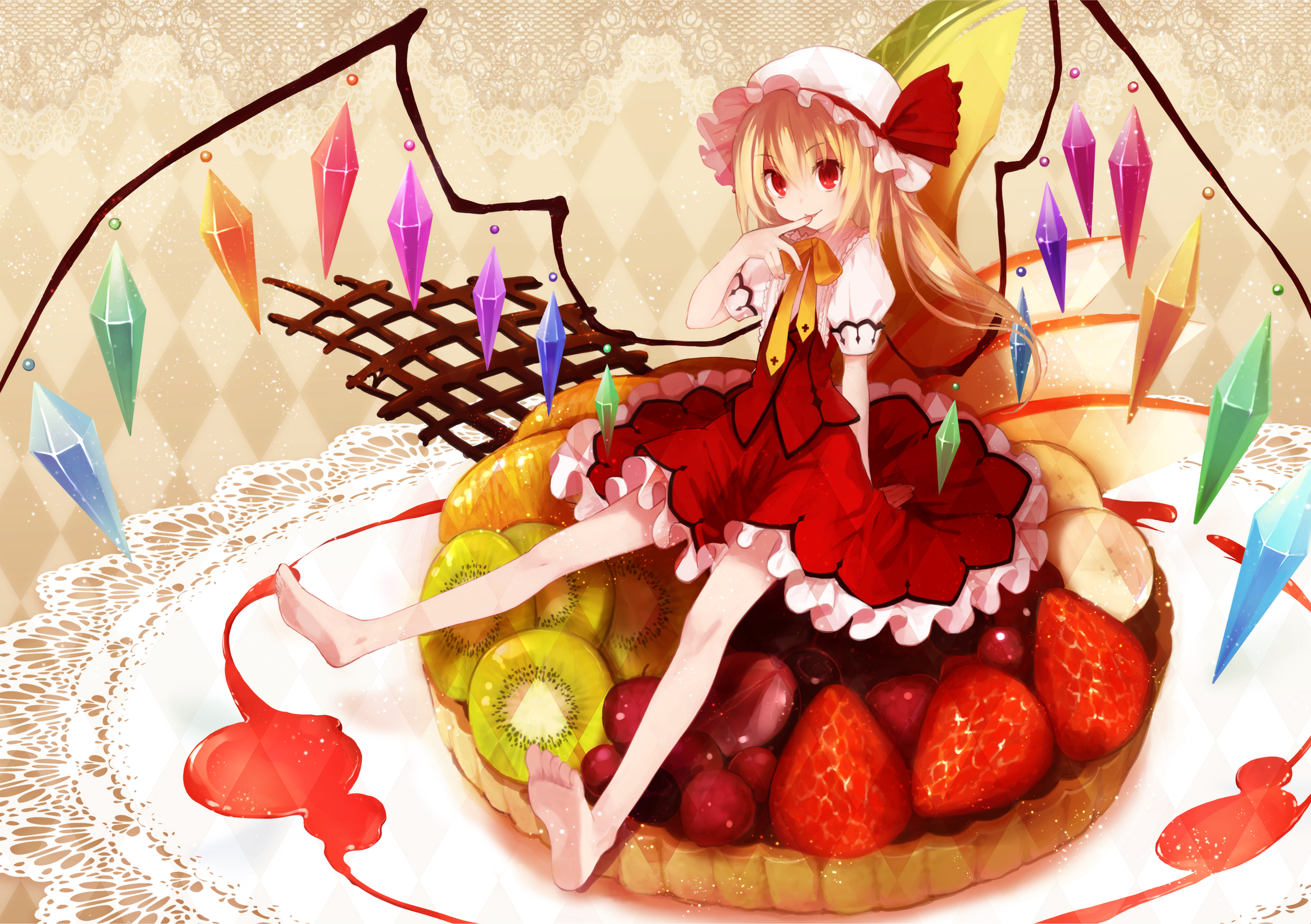 Free download wallpaper Anime, Flandre Scarlet, Touhou on your PC desktop