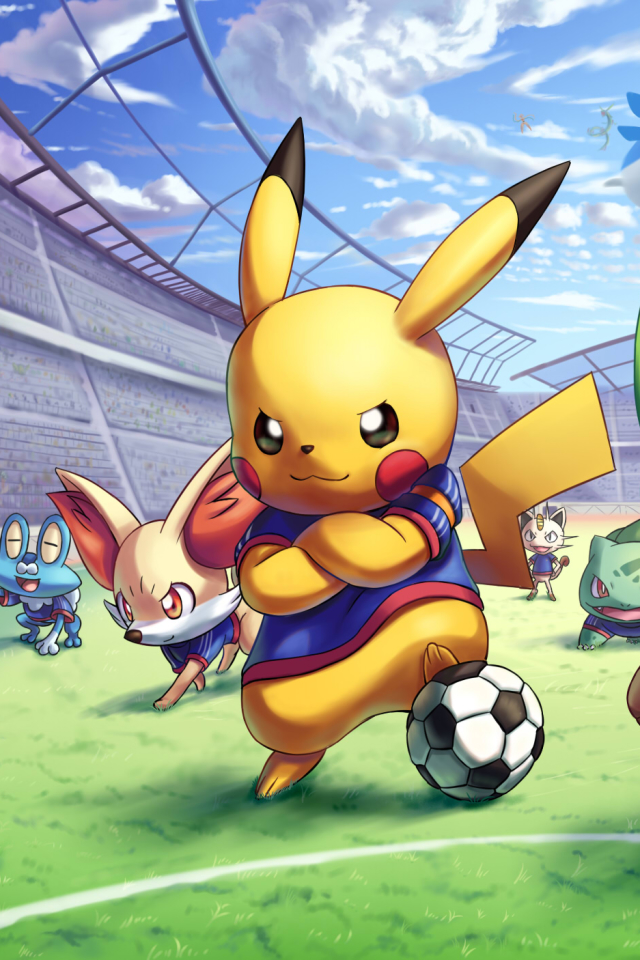 Download mobile wallpaper Anime, Pokémon, Pikachu, Chespin (Pokémon), Fennekin (Pokémon), Froakie (Pokémon) for free.