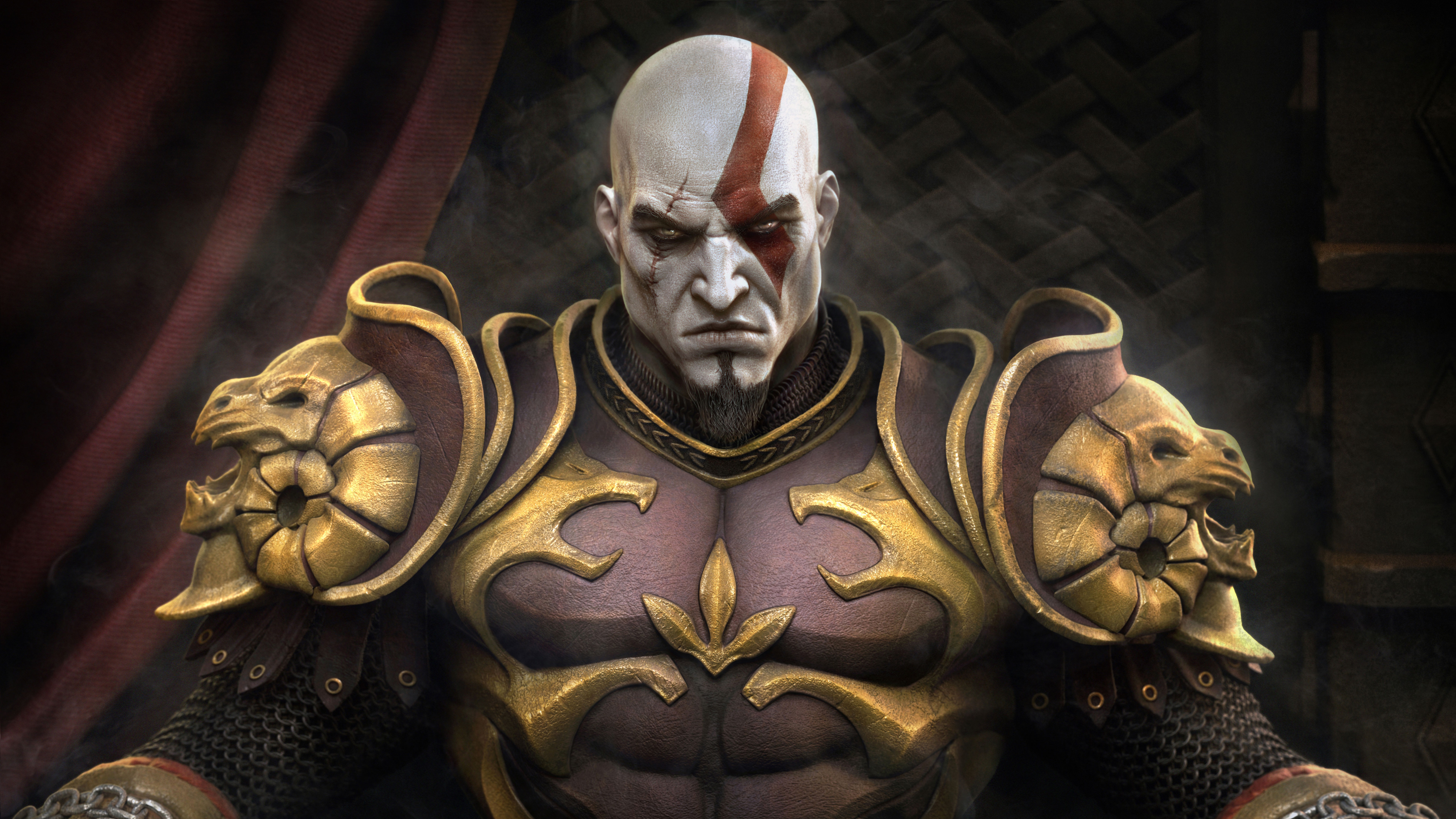 kratos (god of war), god of war, god of war ii, video game, spartan