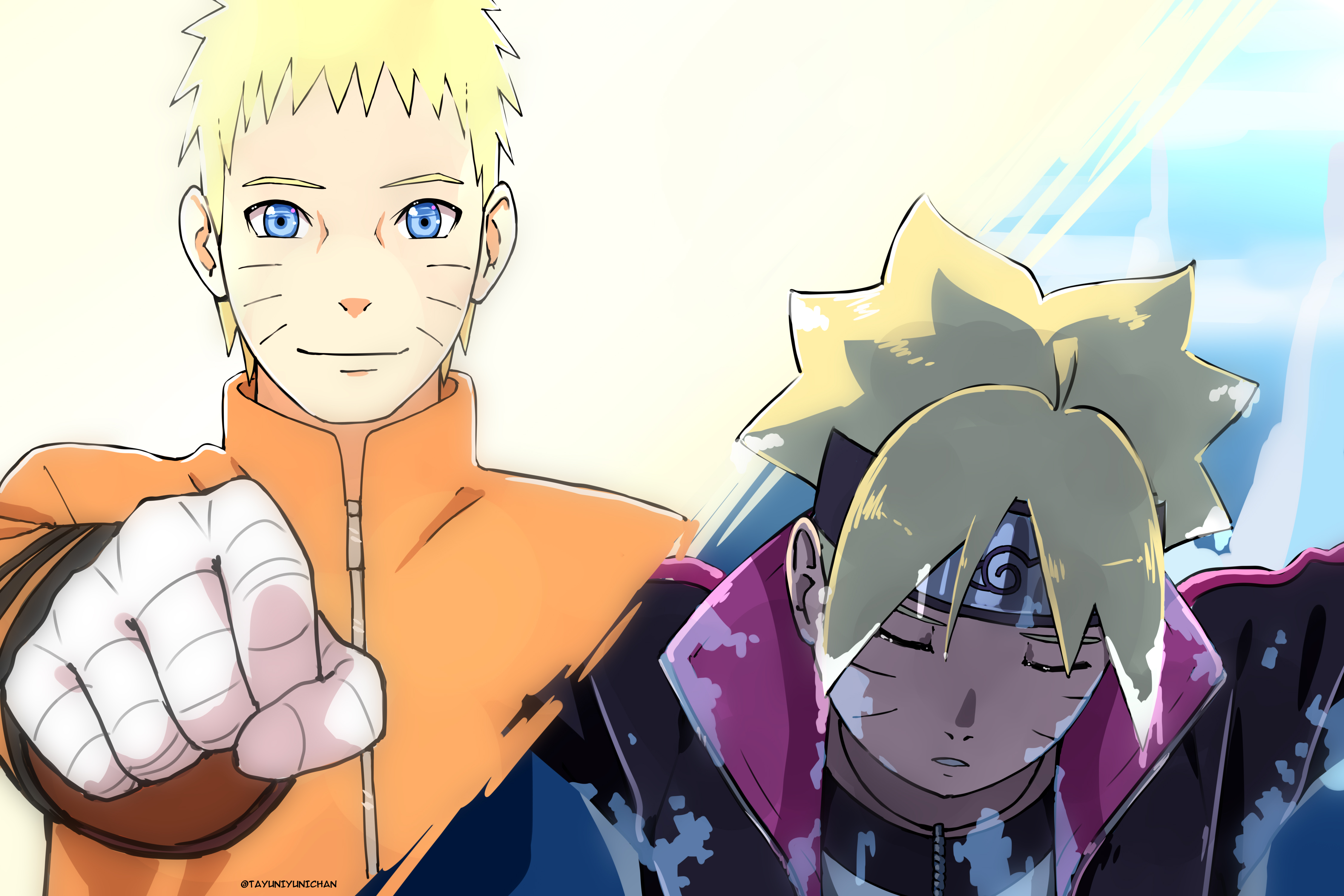 Baixar papel de parede para celular de Anime, Naruto, Naruto Uzumaki, Boruto Uzumaki, Boruto gratuito.