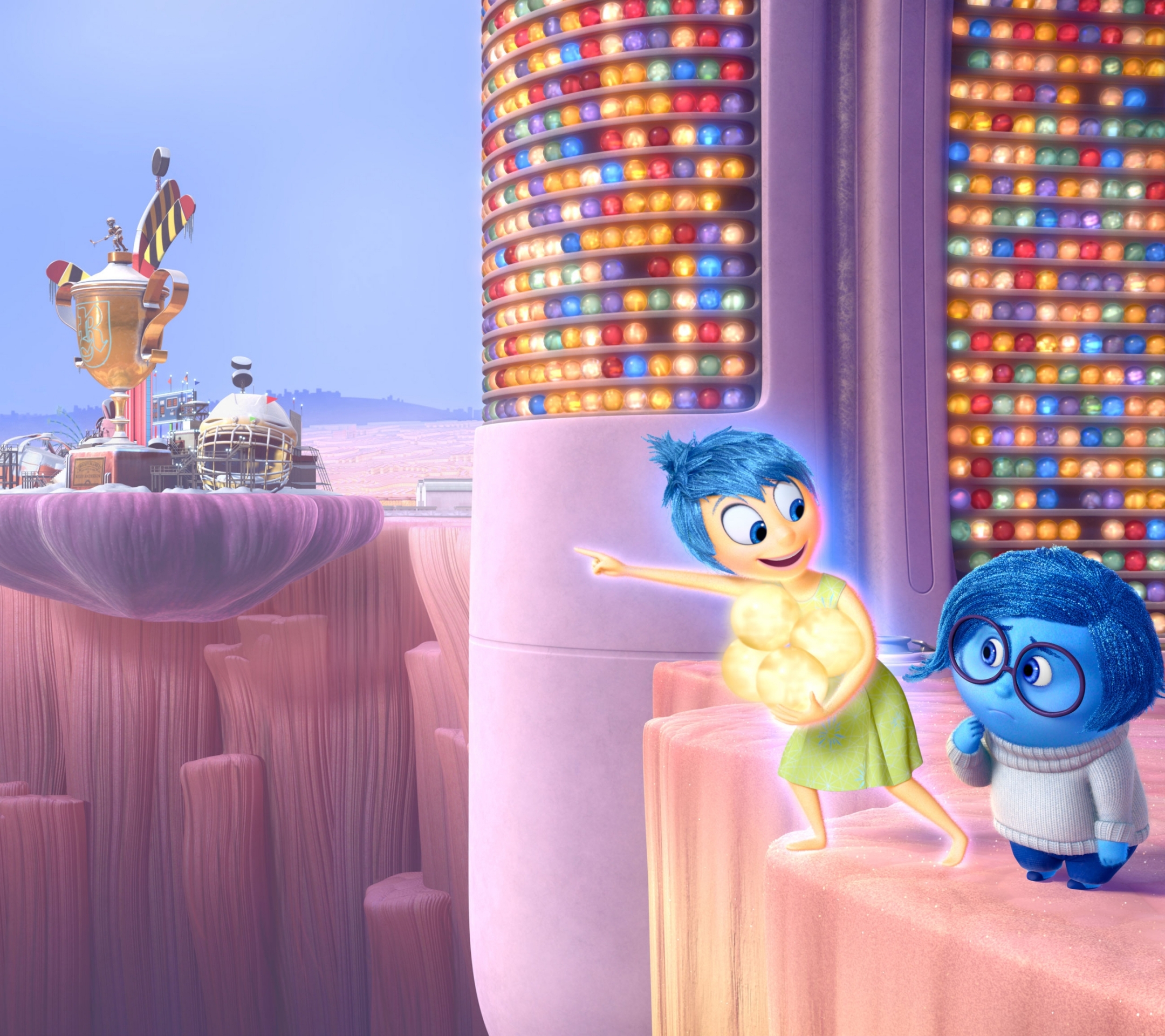 Download mobile wallpaper Movie, Sadness (Inside Out), Joy (Inside Out), Inside Out for free.