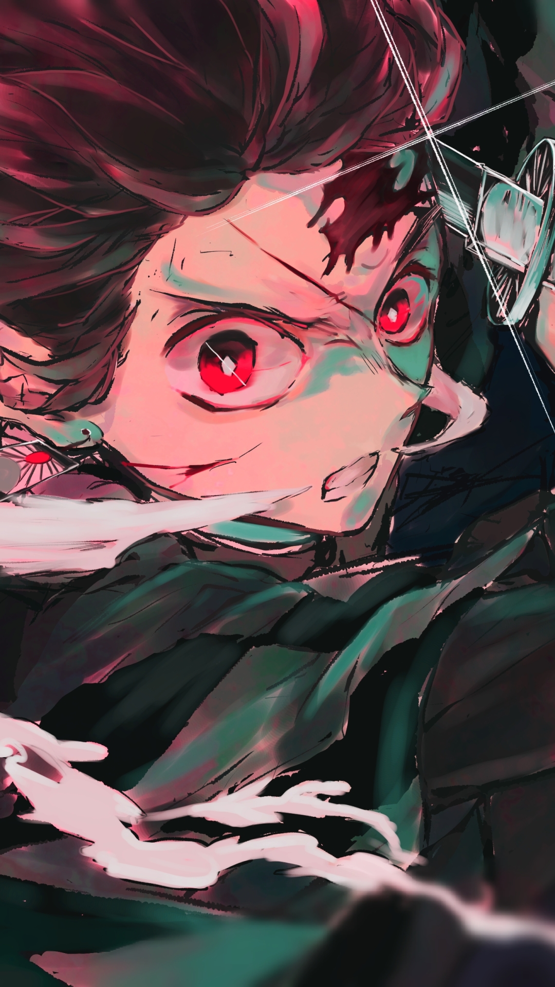 Handy-Wallpaper Animes, Demon Slayer, Tanjiro Kamado kostenlos herunterladen.