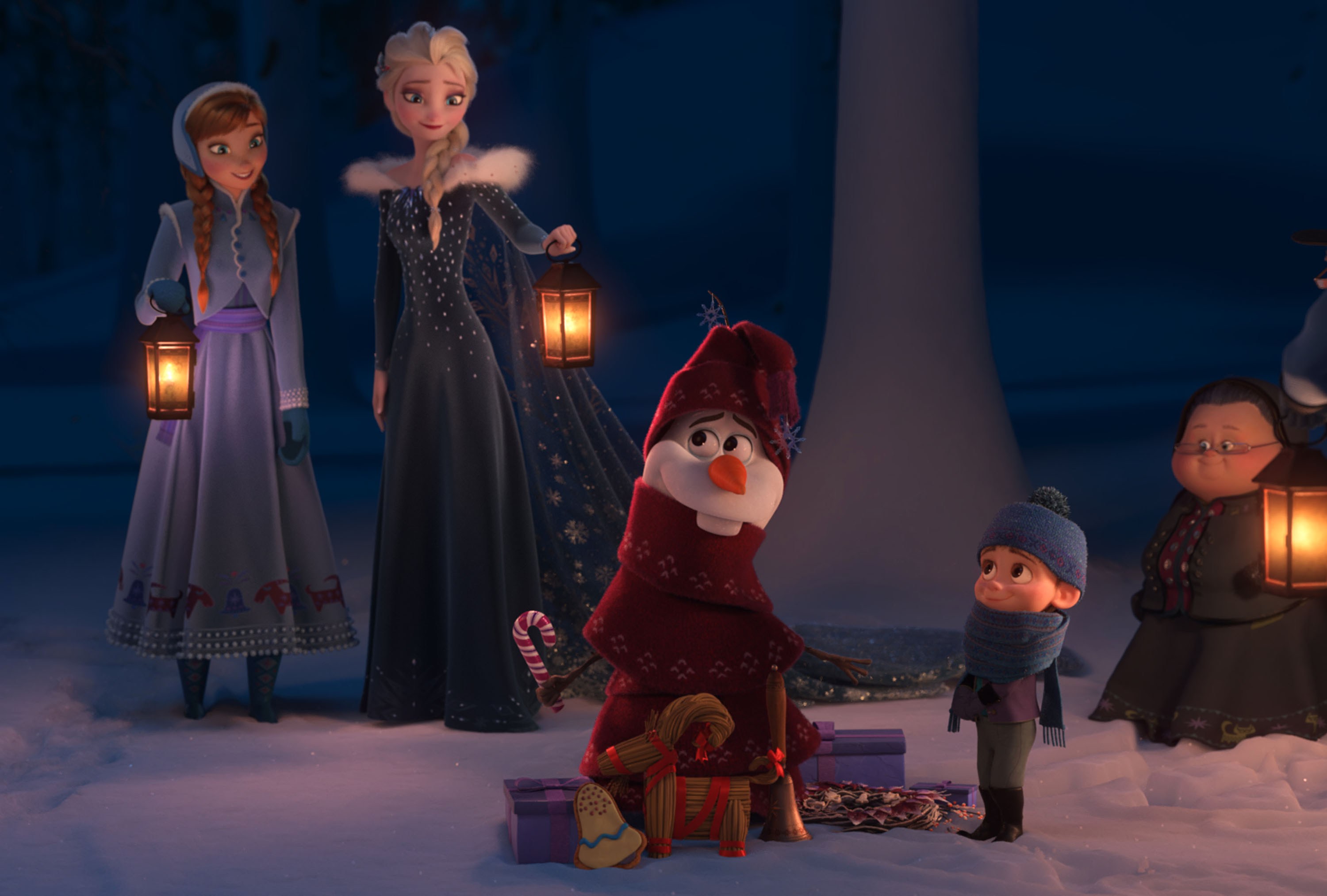 Download mobile wallpaper Movie, Anna (Frozen), Elsa (Frozen), Olaf (Frozen), Olaf's Frozen Adventure for free.