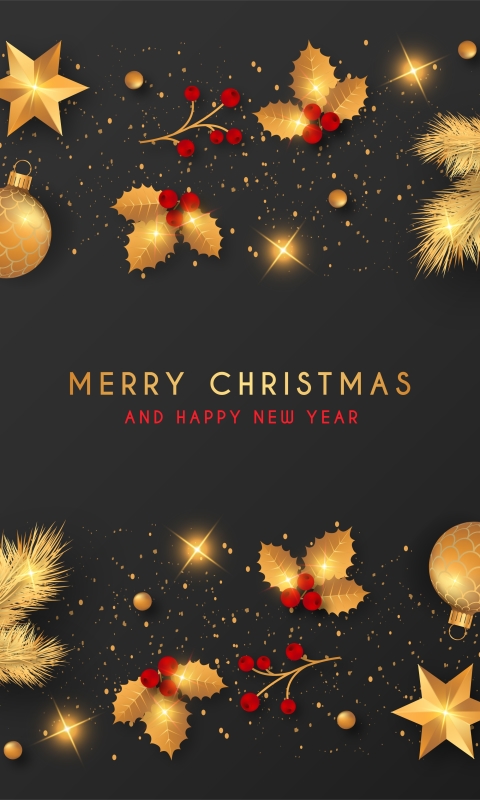 Download mobile wallpaper Christmas, Holiday, Christmas Ornaments, Merry Christmas, Happy New Year for free.