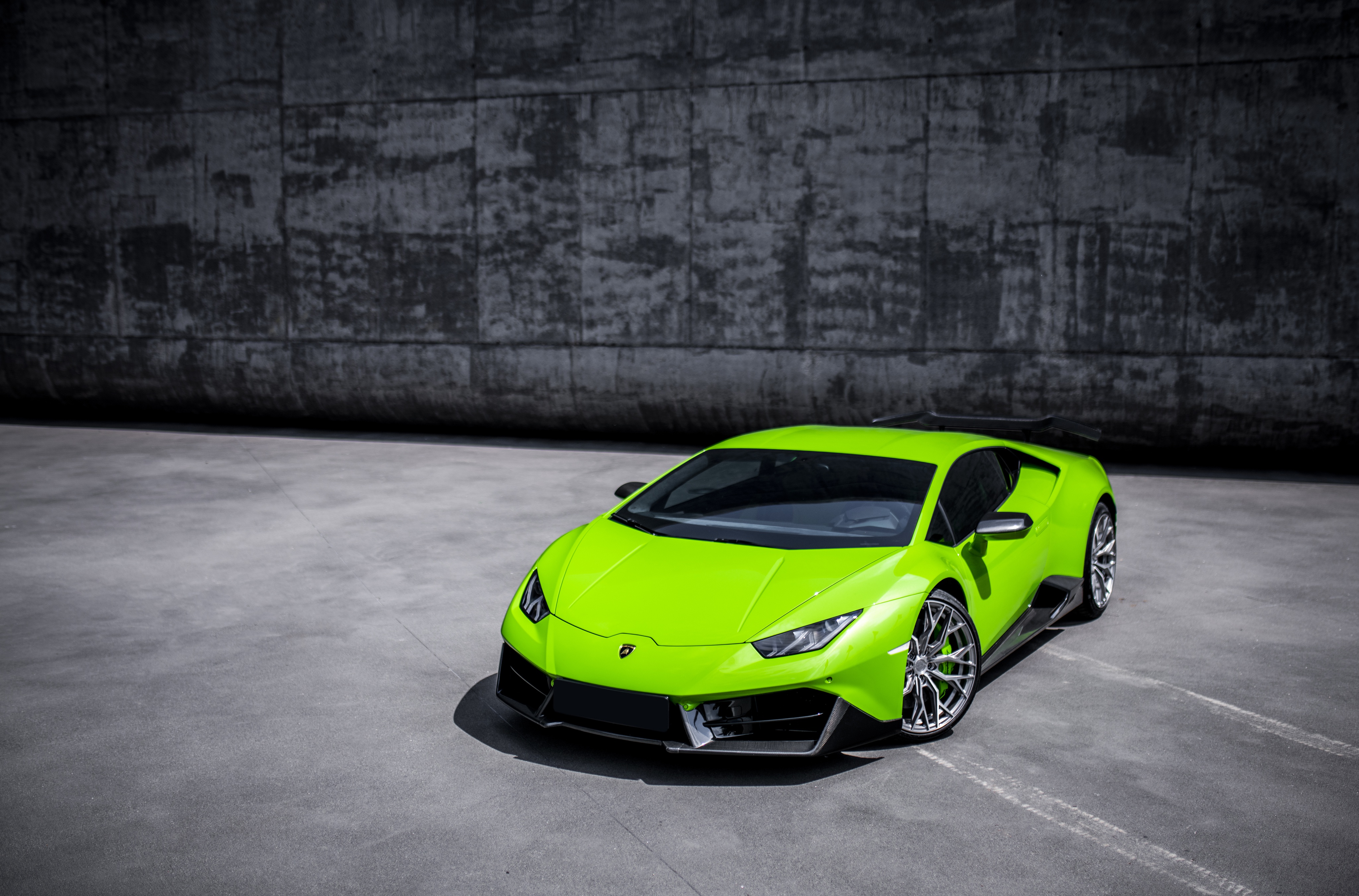 Laden Sie das Lamborghini, Supersportwagen, Fahrzeuge, Grünes Auto, Lamborghini Huracán-Bild kostenlos auf Ihren PC-Desktop herunter