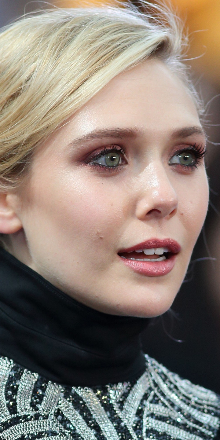 Download mobile wallpaper Face, American, Celebrity, Actress, Elizabeth Olsen for free.