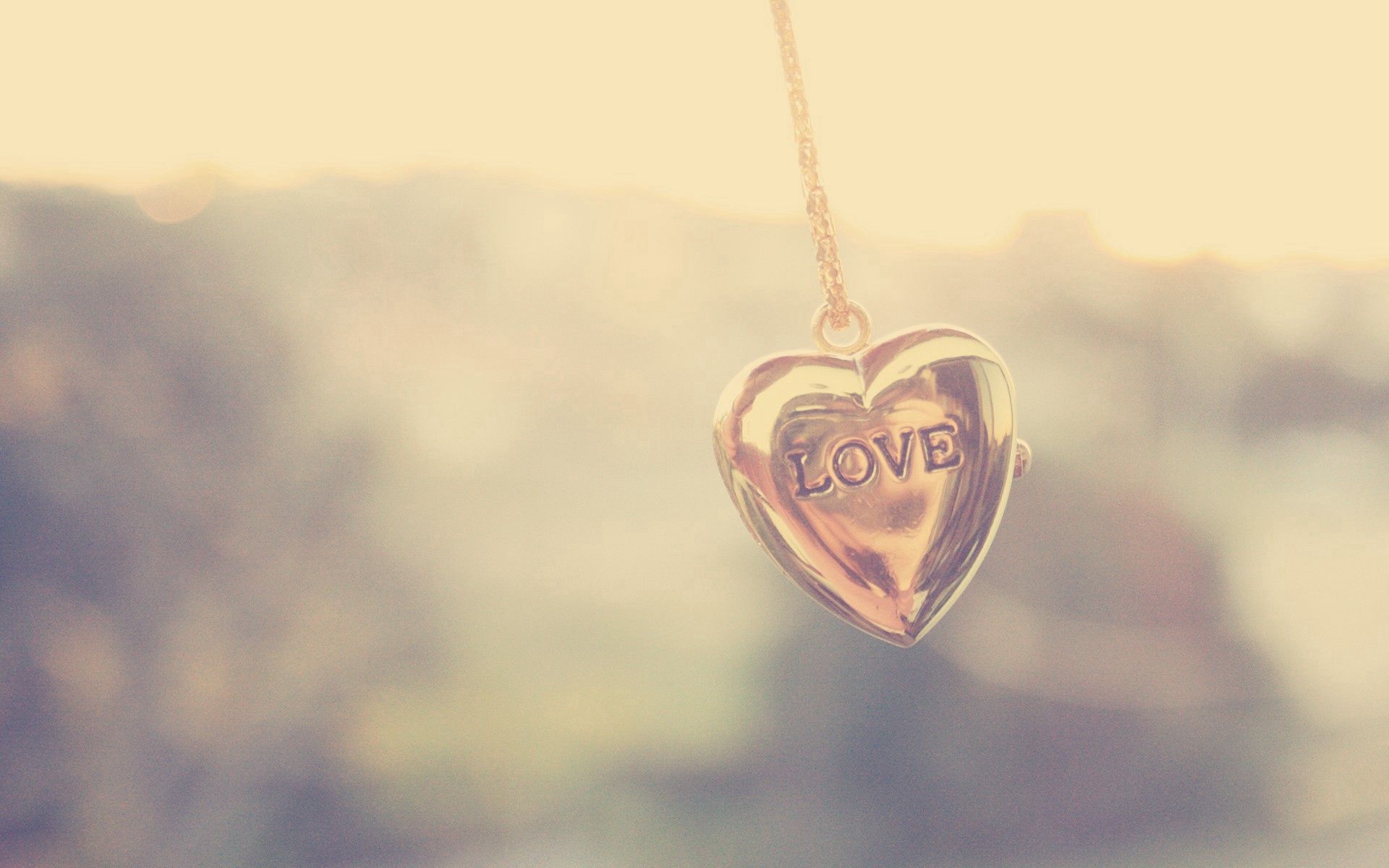 love, shine, light, suspension, heart, chain