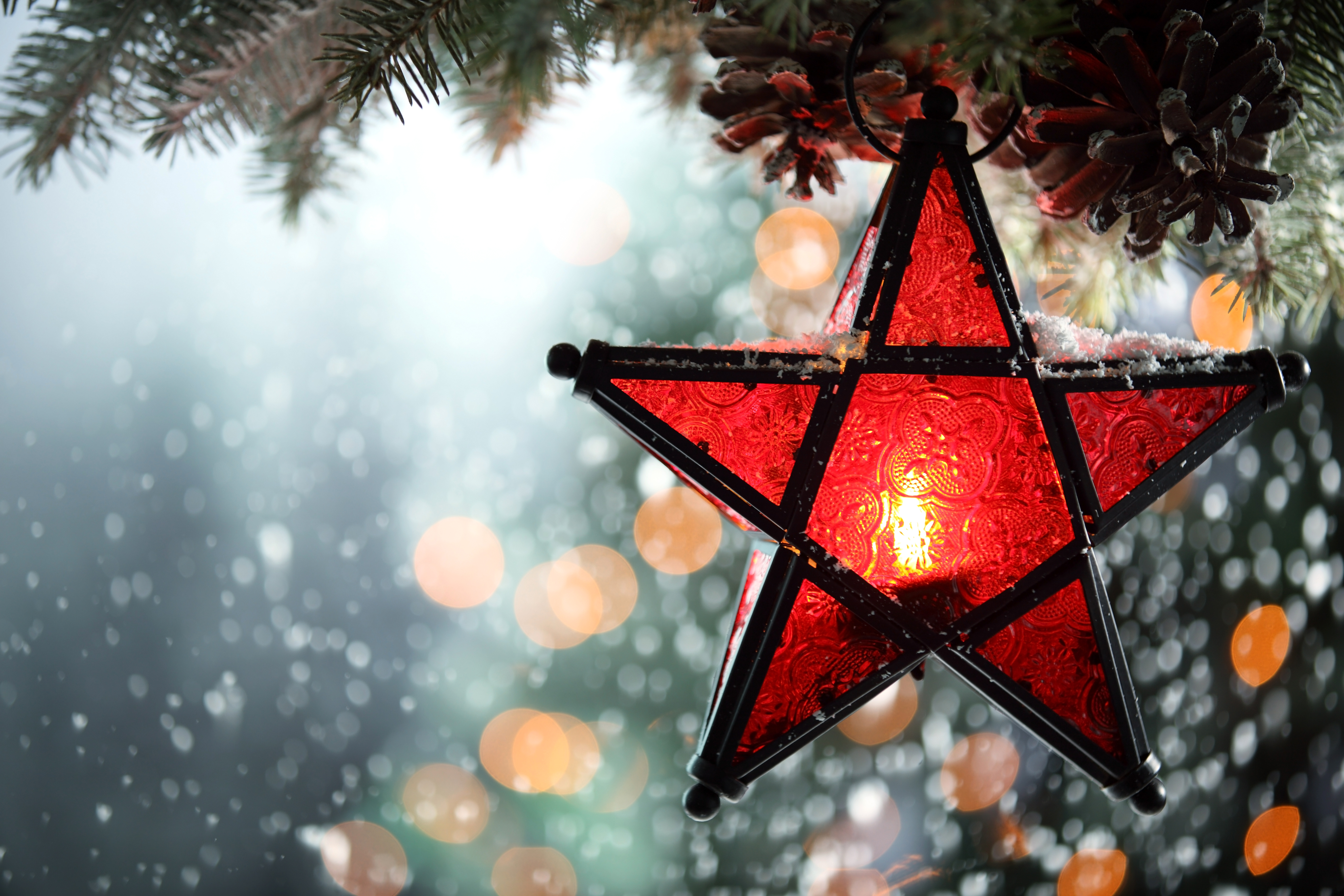 Download mobile wallpaper Christmas, Holiday, Star, Christmas Ornaments for free.