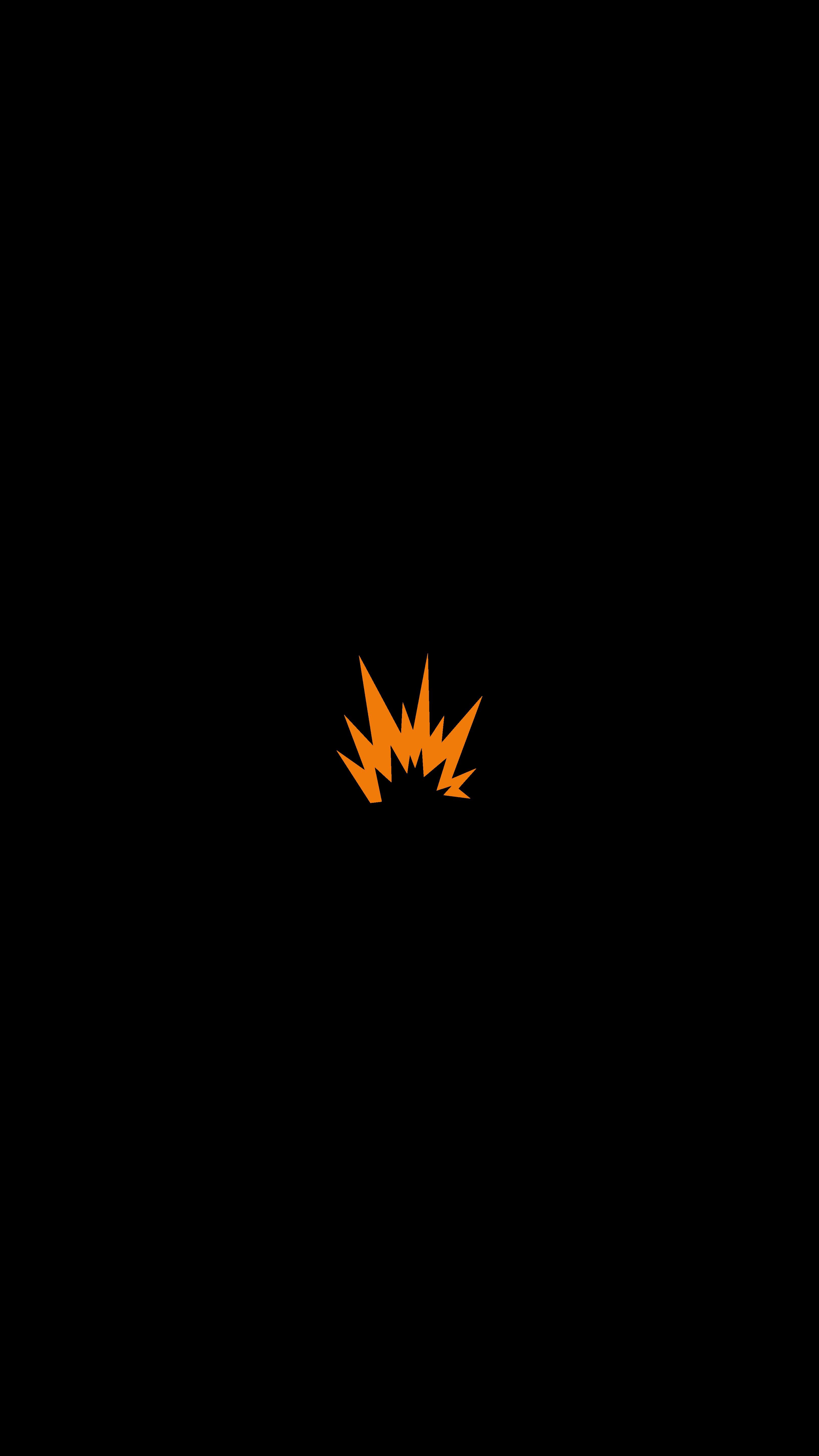 Download mobile wallpaper Sign, Fire, Minimalism for free.