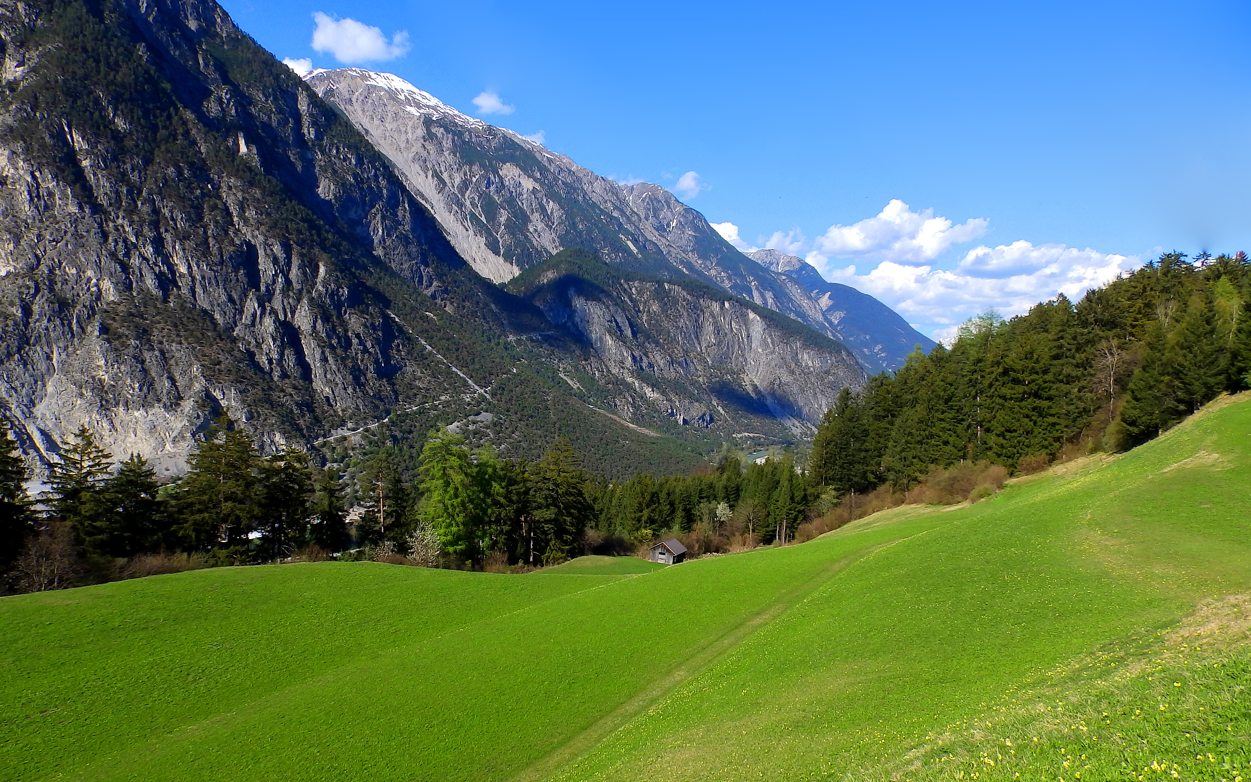 Free download wallpaper Landscape, Nature, Mountain, Earth, Field on your PC desktop