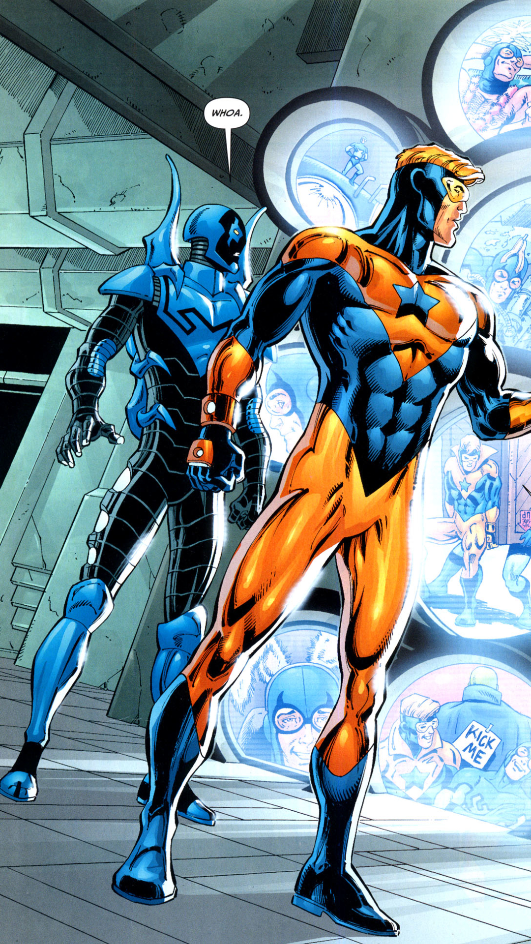 comics, booster gold wallpaper for mobile