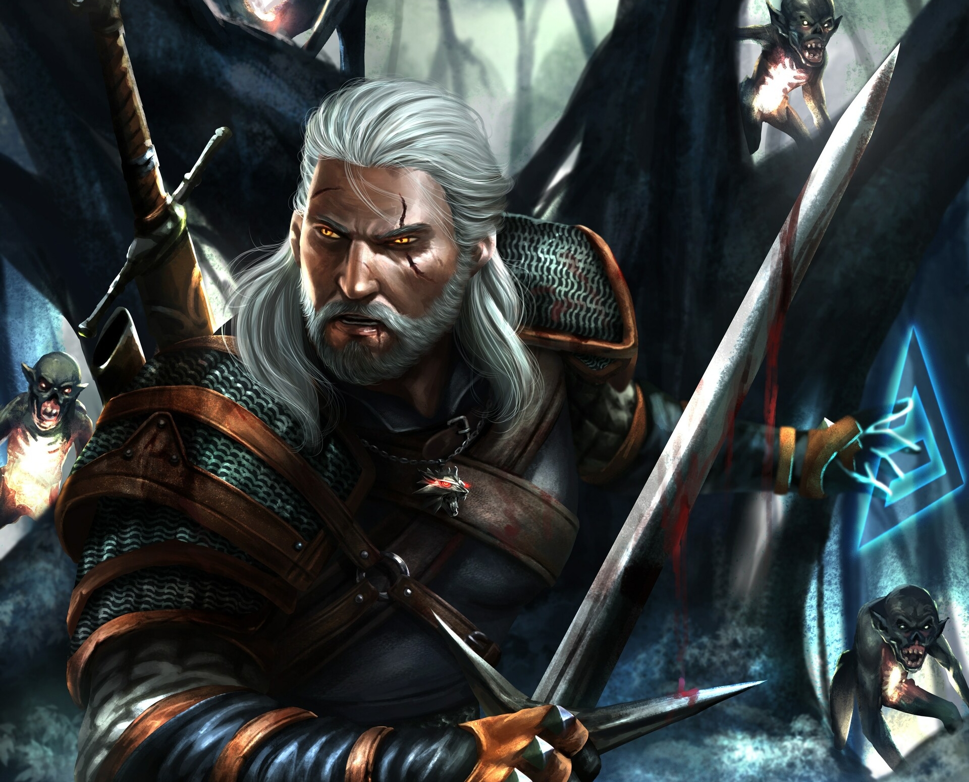 Laden Sie das Krieger, Schwert, Computerspiele, Der Hexer, Geralt Von Riva, The Witcher 3: Wild Hunt-Bild kostenlos auf Ihren PC-Desktop herunter