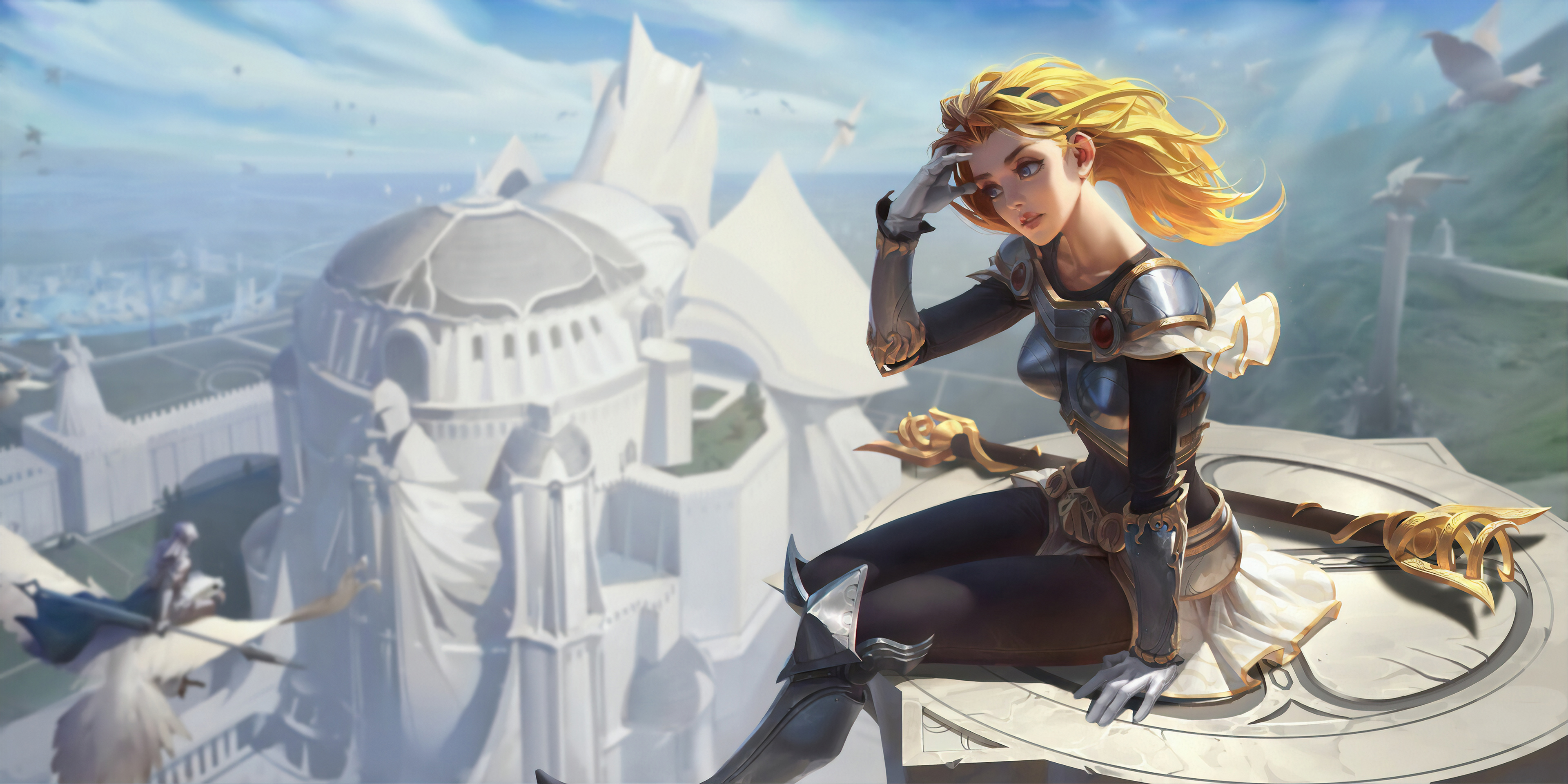 Download mobile wallpaper League Of Legends, Blonde, Video Game, Lux (League Of Legends) for free.