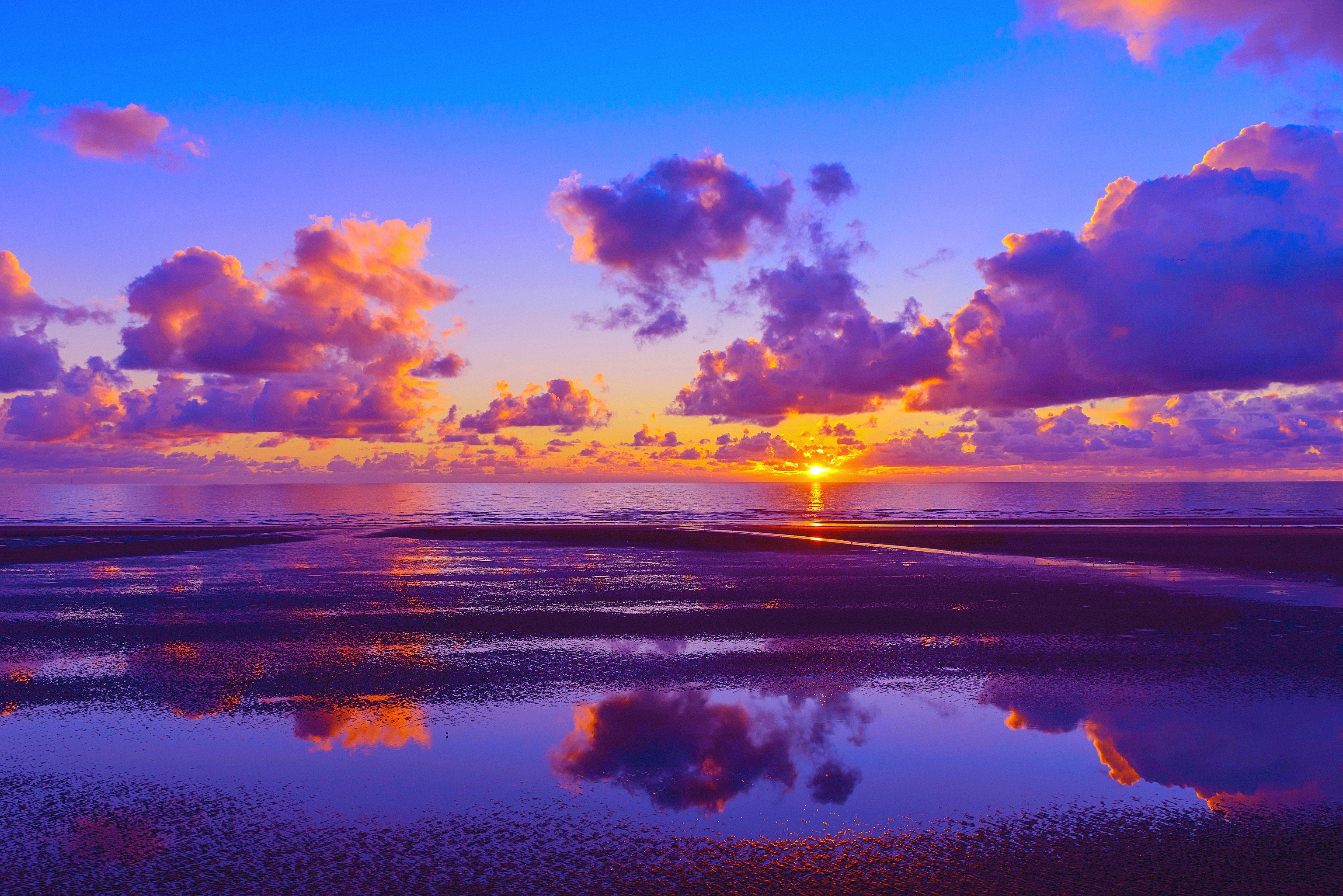 Free download wallpaper Sunset, Sea, Sun, Coast, Earth, Cloud on your PC desktop