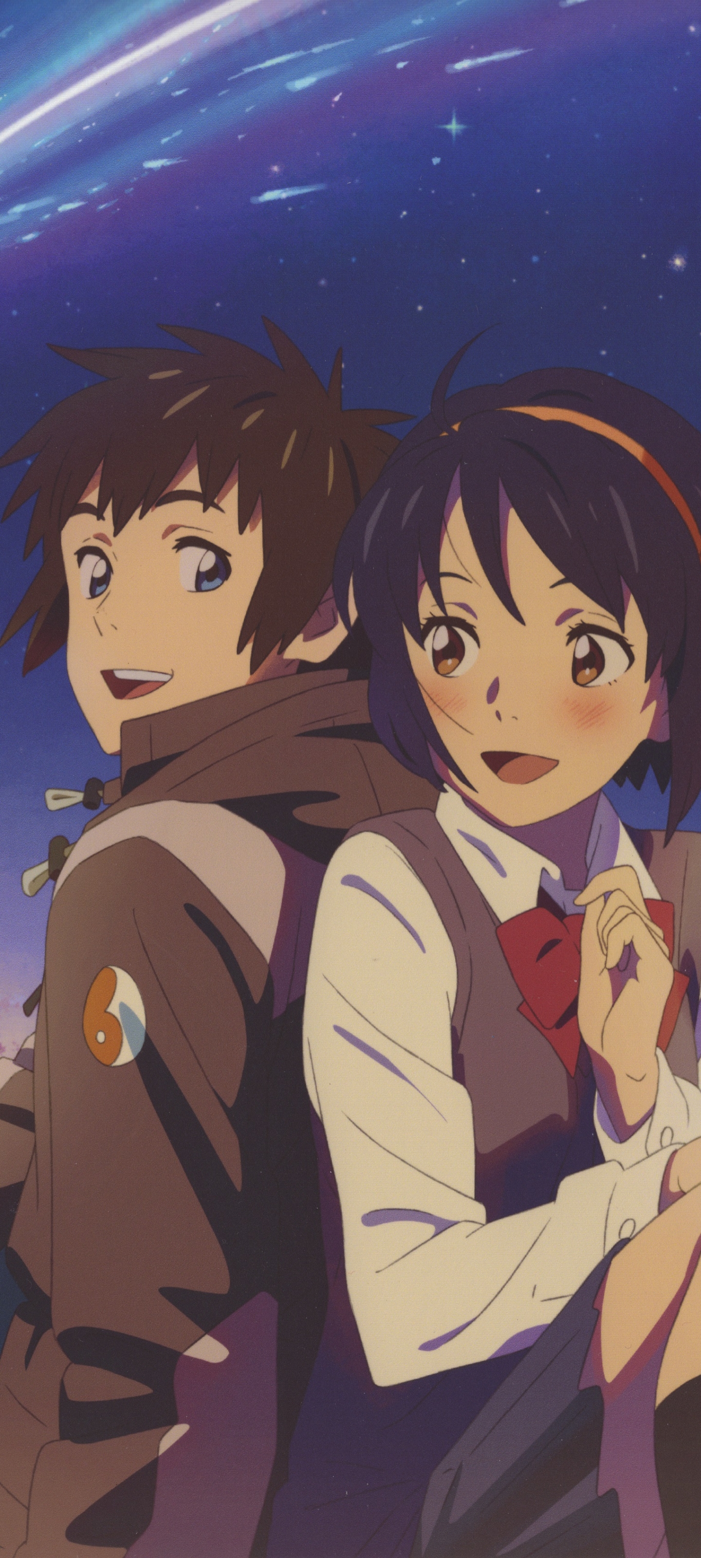 Handy-Wallpaper Animes, Your Name Gestern Heute Und Für Immer, Mitsuha Miyamizu, Taki Tachibana kostenlos herunterladen.