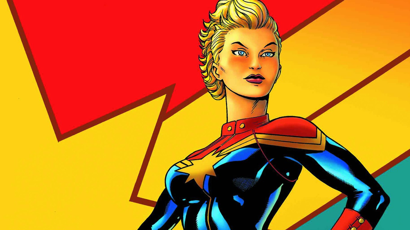 Download mobile wallpaper Comics, Captain Marvel for free.