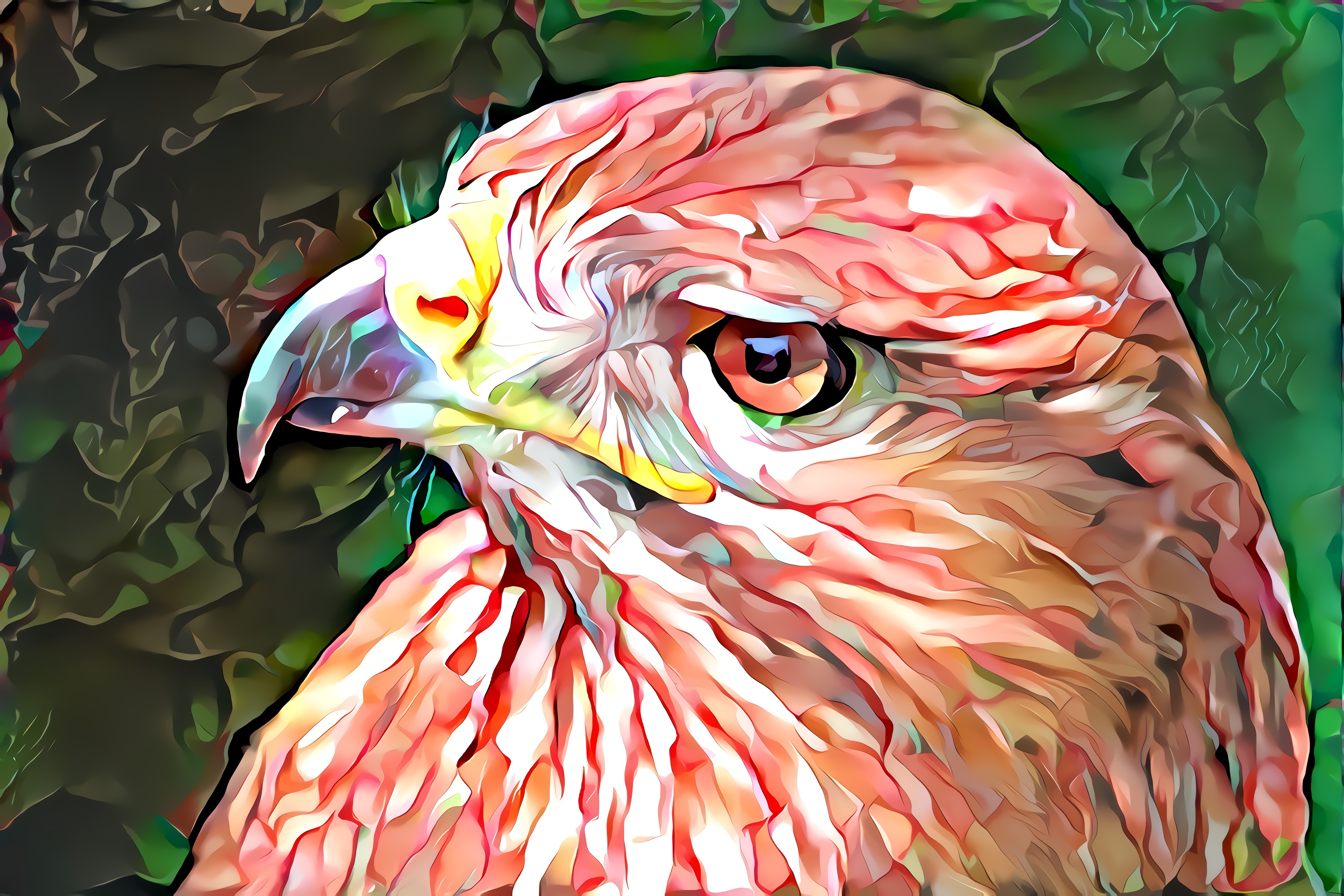 Free download wallpaper Bird, Colors, Animal, Artistic on your PC desktop