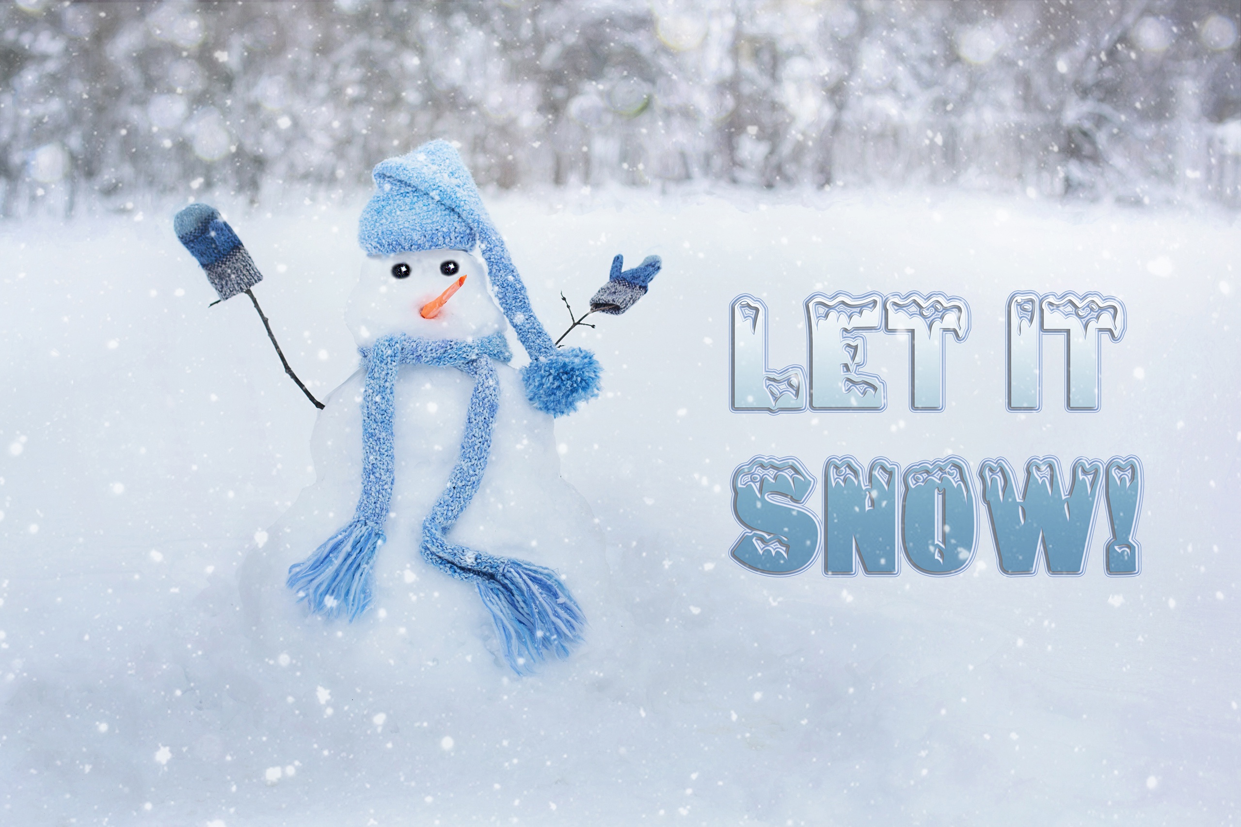 PCデスクトップに冬, 雪, クリスマス, 雪だるま, 写真撮影画像を無料でダウンロード