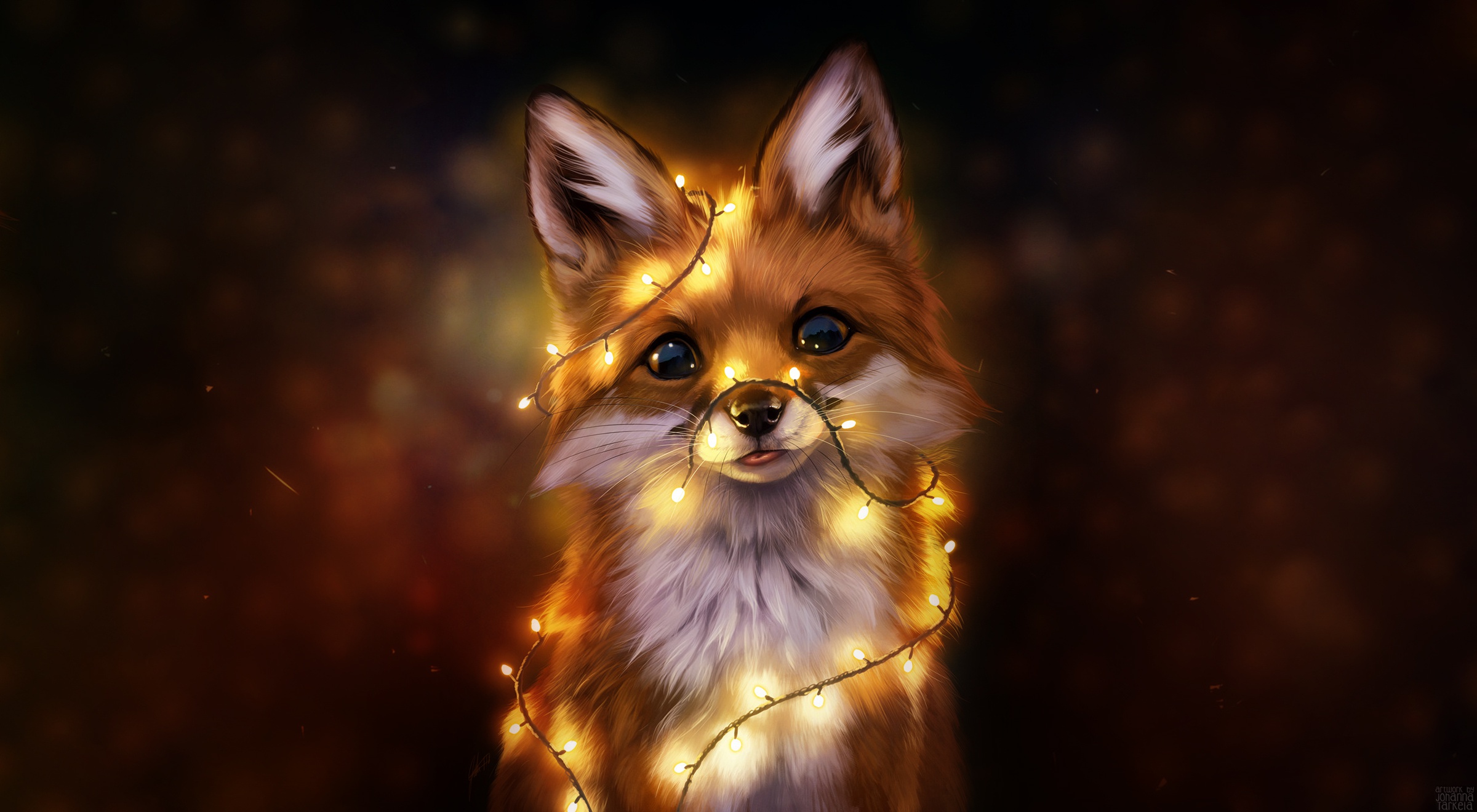 無料モバイル壁紙ファンタジー, 狐, ファンタジー動物をダウンロードします。