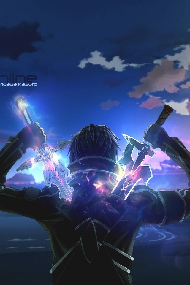 Descarga gratuita de fondo de pantalla para móvil de Amanecer, Arma, Sword Art Online, Espada, Animado, Kirito (Arte De Espada En Línea), Kayaba Akihiko.