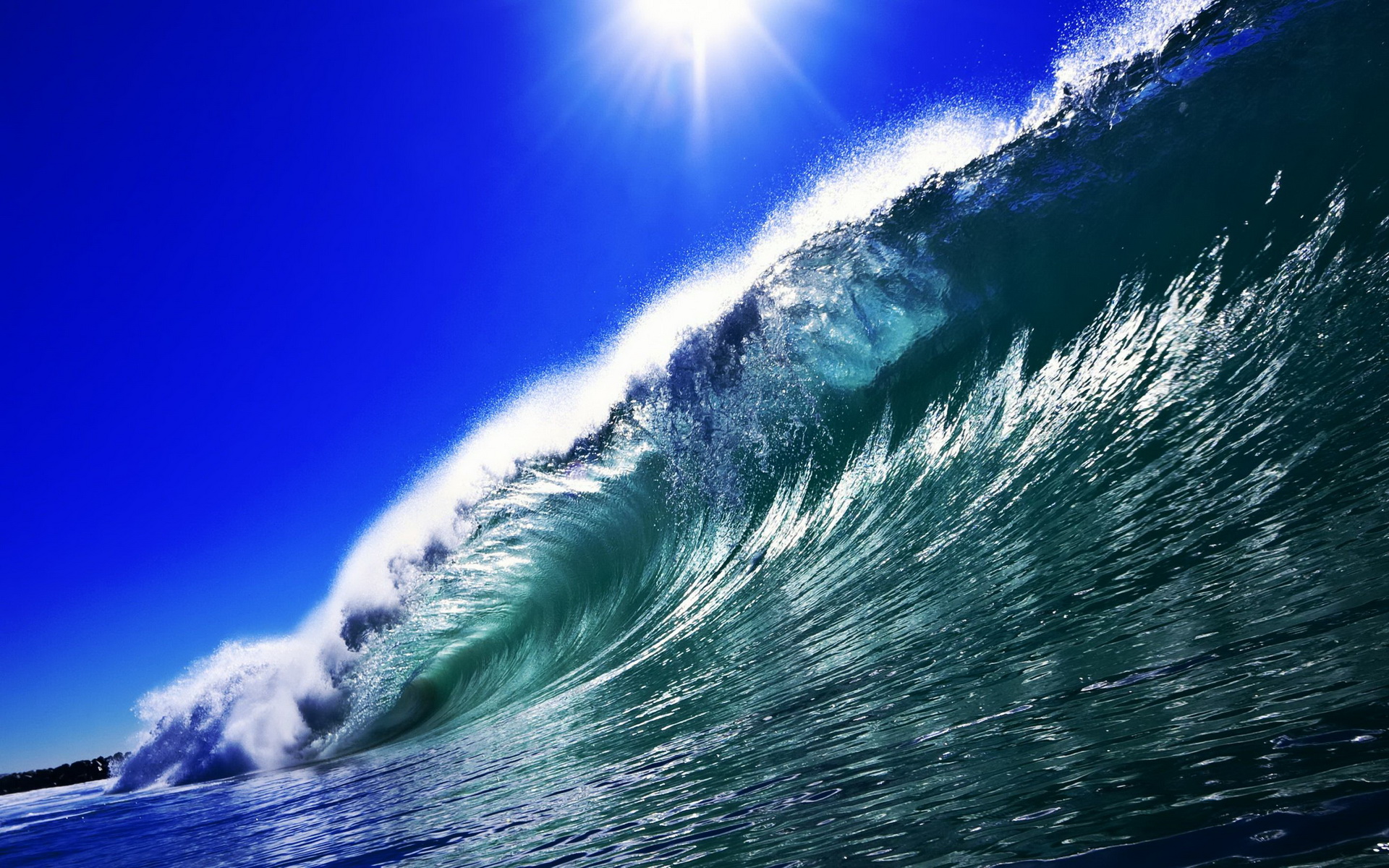 Free download wallpaper Nature, Sea, Beach, Ocean, Earth, Wave, Sunny on your PC desktop