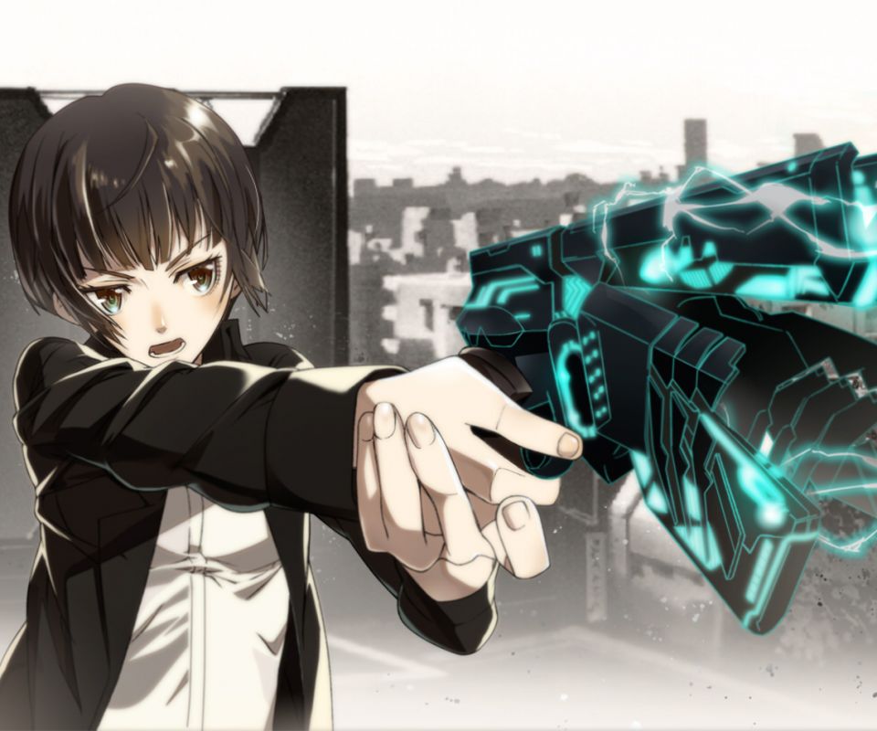 Handy-Wallpaper Waffe, Pistole, Animes, Akane Tsunemori, Psycho Pass kostenlos herunterladen.