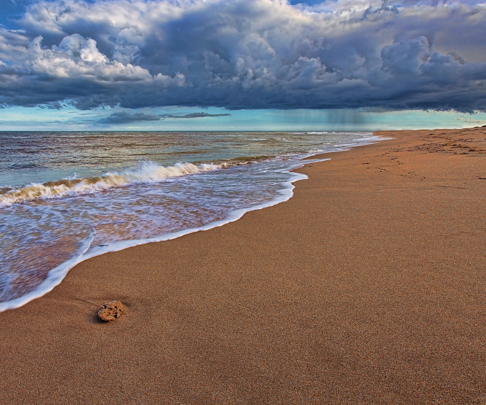 Free download wallpaper Sand, Ocean, Hdr, Cloud, Photography on your PC desktop