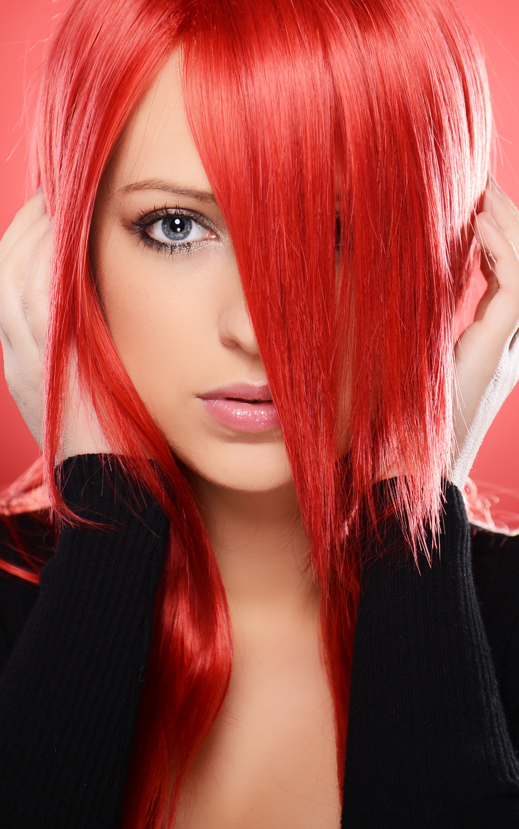 Download mobile wallpaper Face, Model, Women, Red Hair for free.