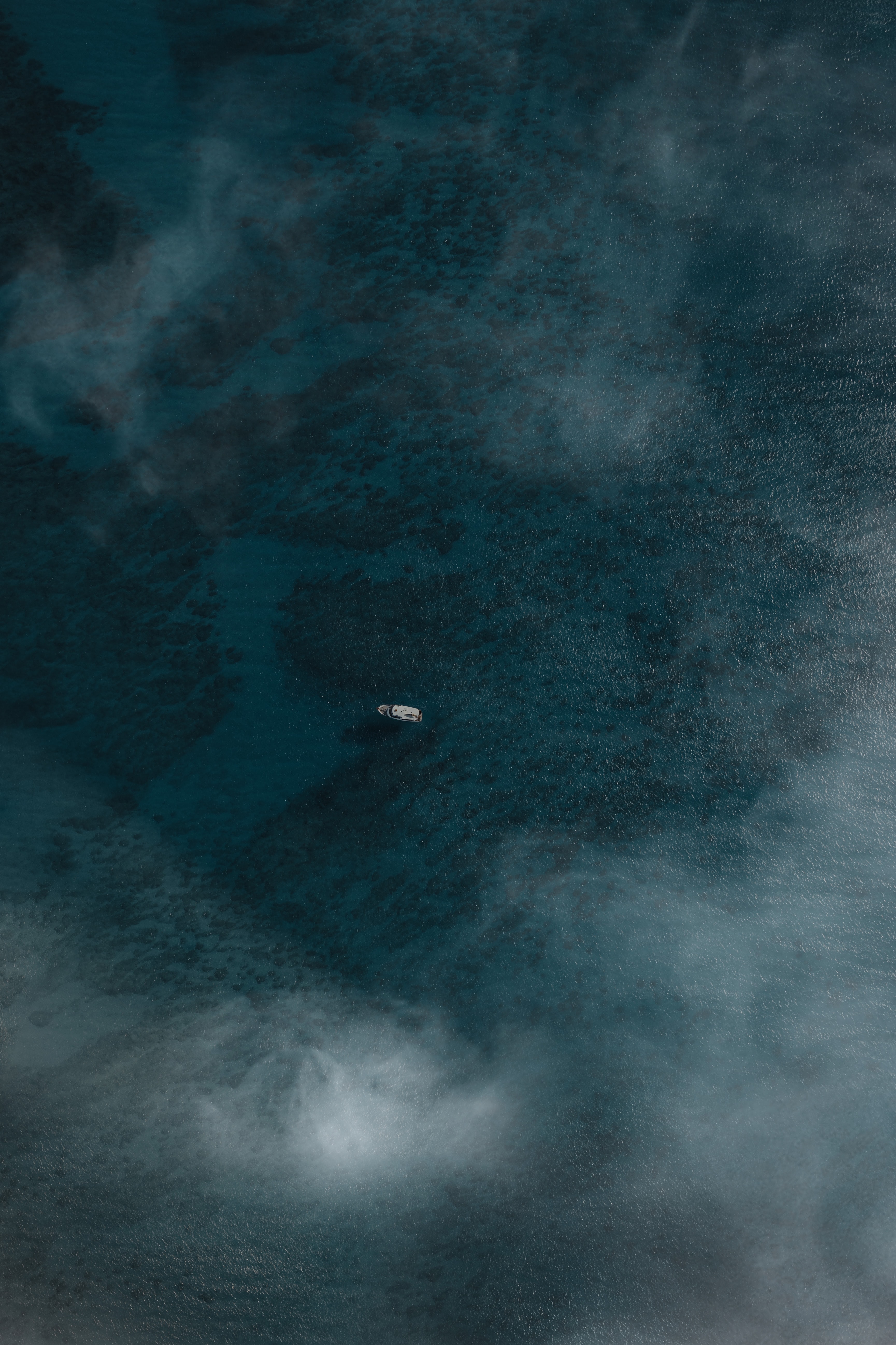 Download mobile wallpaper View From Above, Miscellaneous, Water, Miscellanea, Sea, Boat for free.
