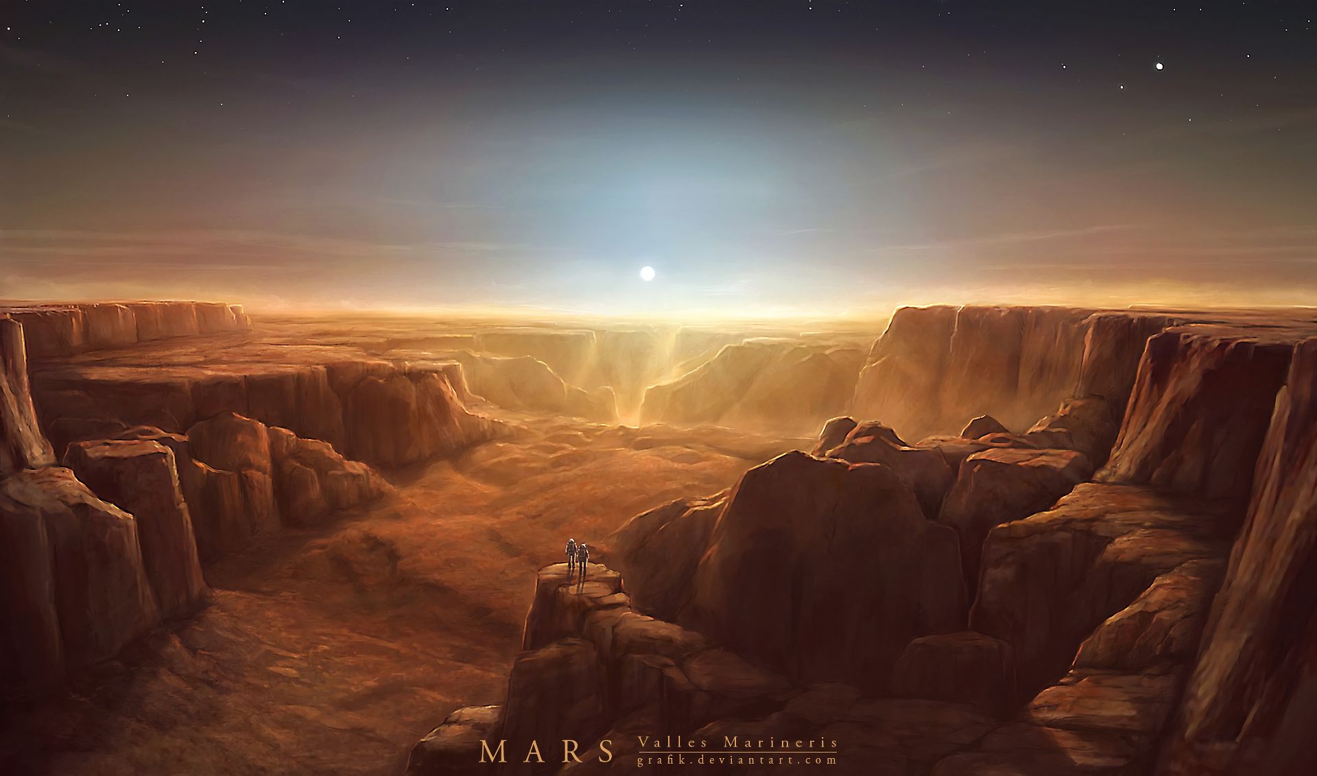 Handy-Wallpaper Landschaft, Mars, Künstlerisch kostenlos herunterladen.