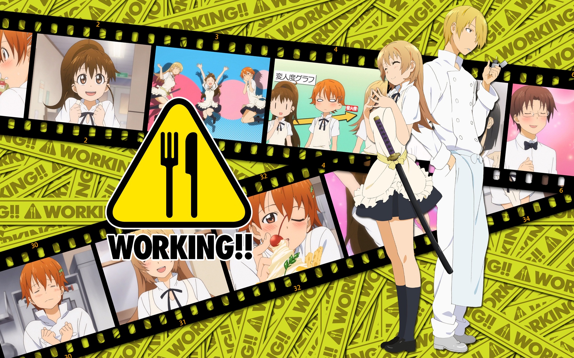 590413 Bild herunterladen animes, arbeiten!! - Hintergrundbilder und Bildschirmschoner kostenlos