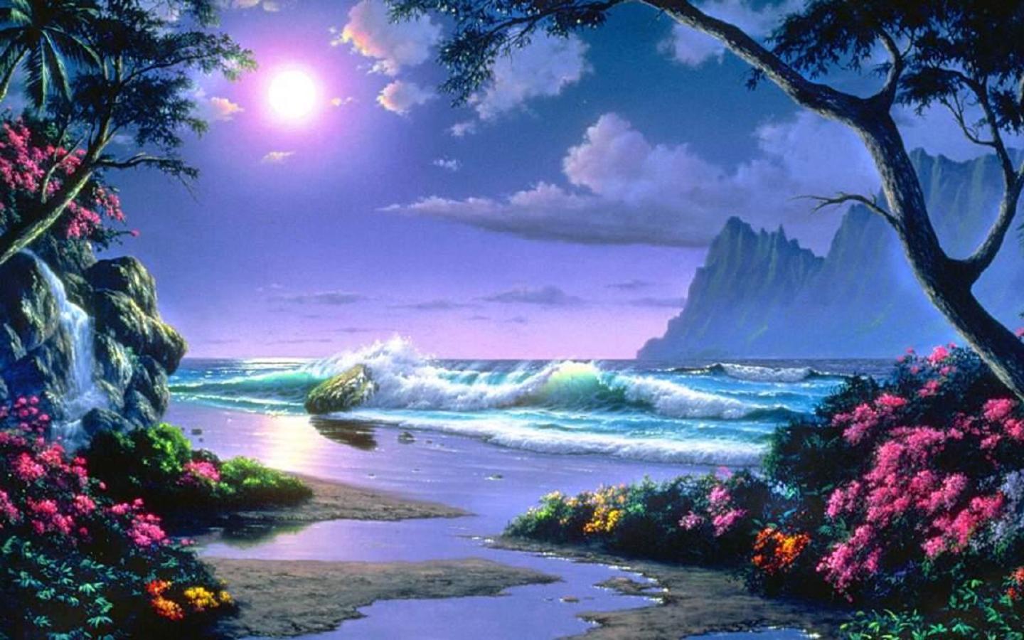 Free download wallpaper Beach, Artistic on your PC desktop