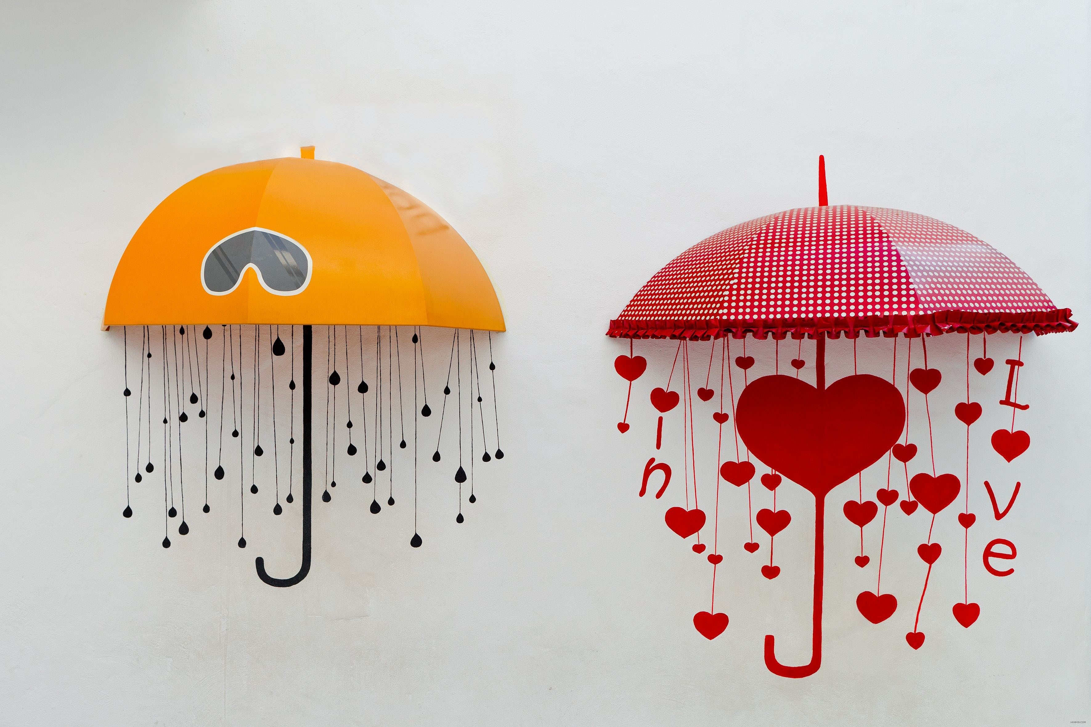 Free download wallpaper Love, Umbrella, Artistic on your PC desktop