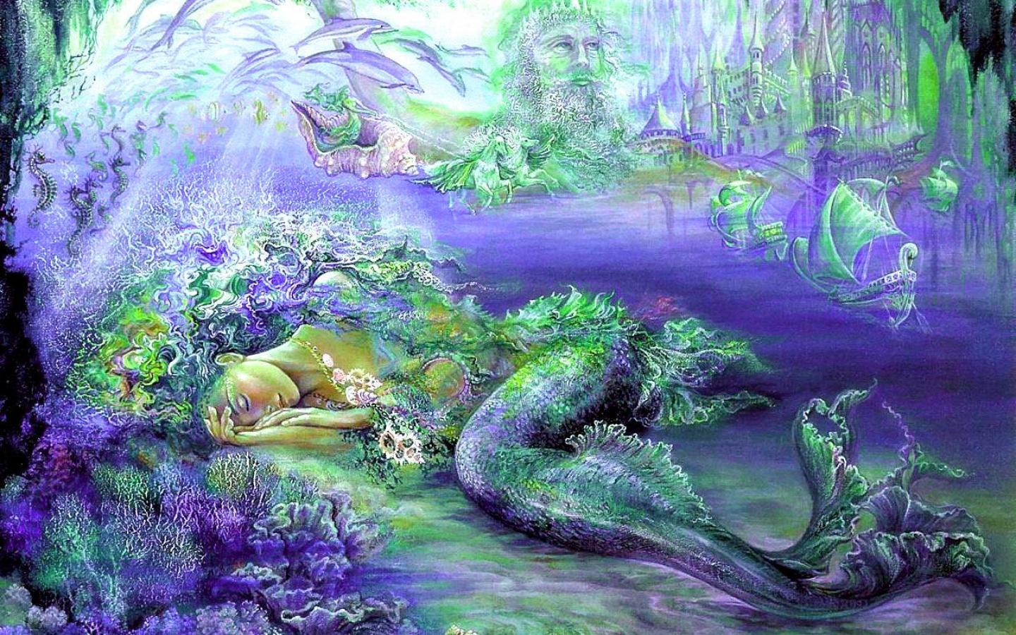Free download wallpaper Fantasy, Colors, Colorful, Painting, Mermaid on your PC desktop