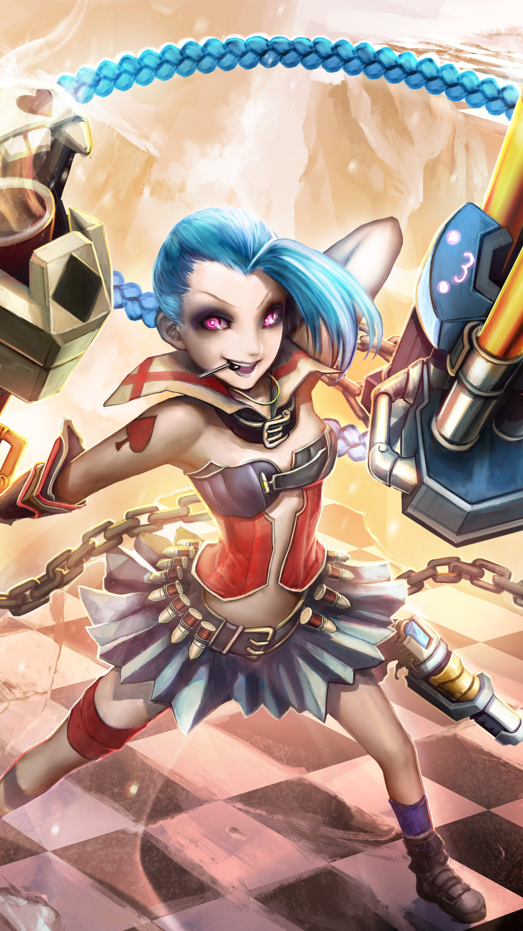 Handy-Wallpaper League Of Legends, Computerspiele, Jinx (Liga Der Legenden) kostenlos herunterladen.