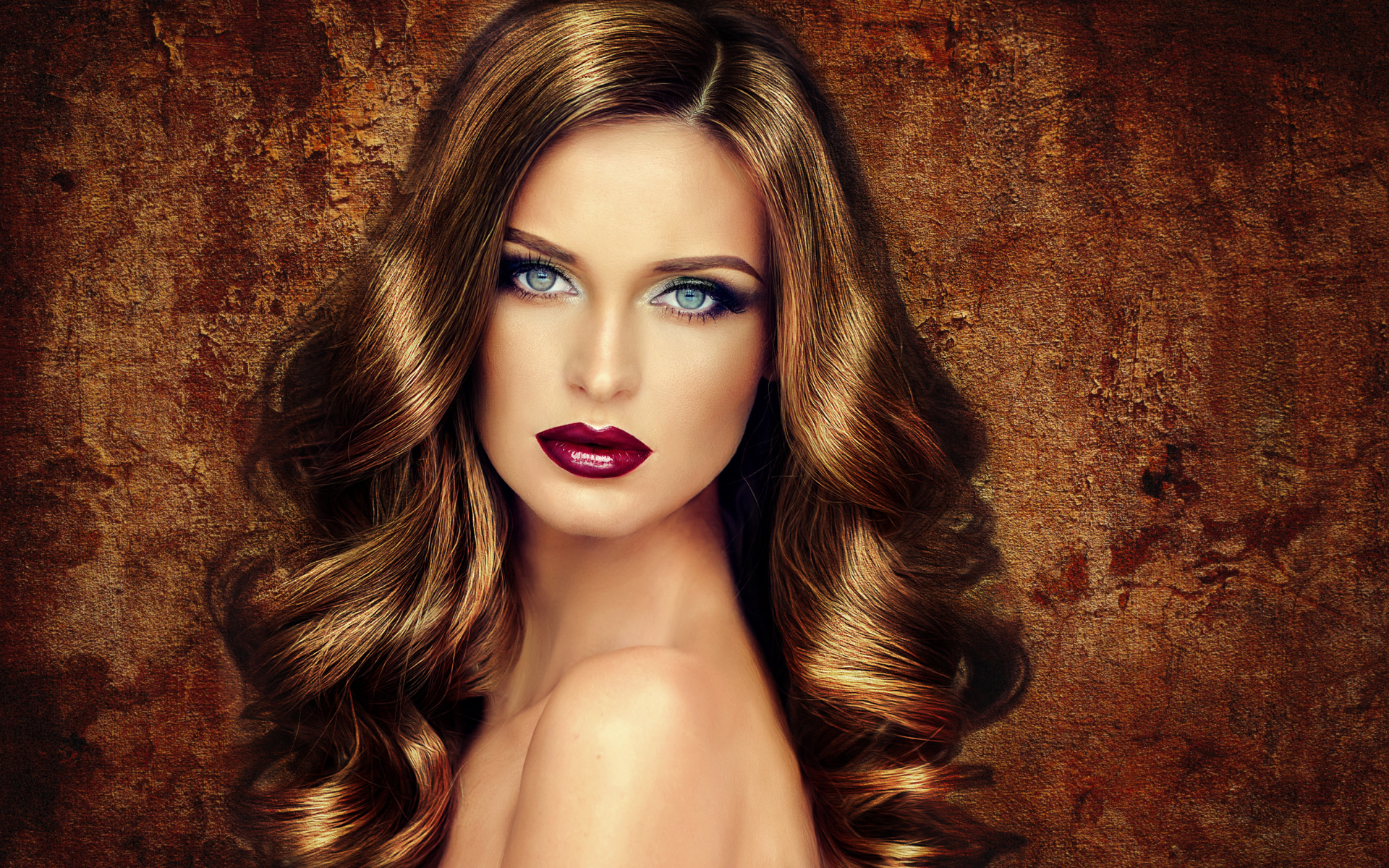 Free download wallpaper Face, Model, Women, Blue Eyes, Lipstick on your PC desktop