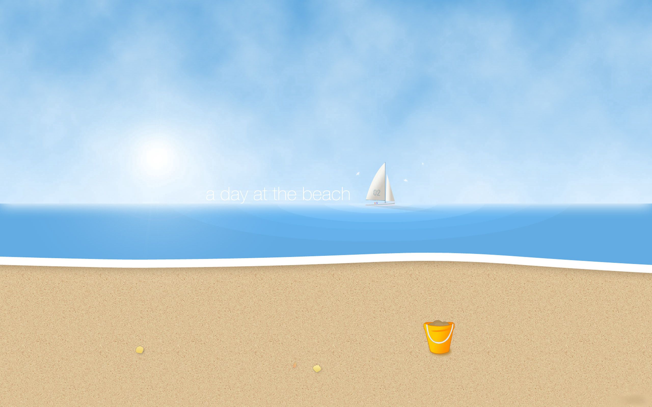 Скачать картинку Один День На Пляже, Песок, Волны, Солнце, Разное, Пляж, Парусник в телефон бесплатно.