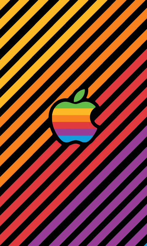 Download mobile wallpaper Apple, Lines, Technology, Logo, Apple Inc for free.