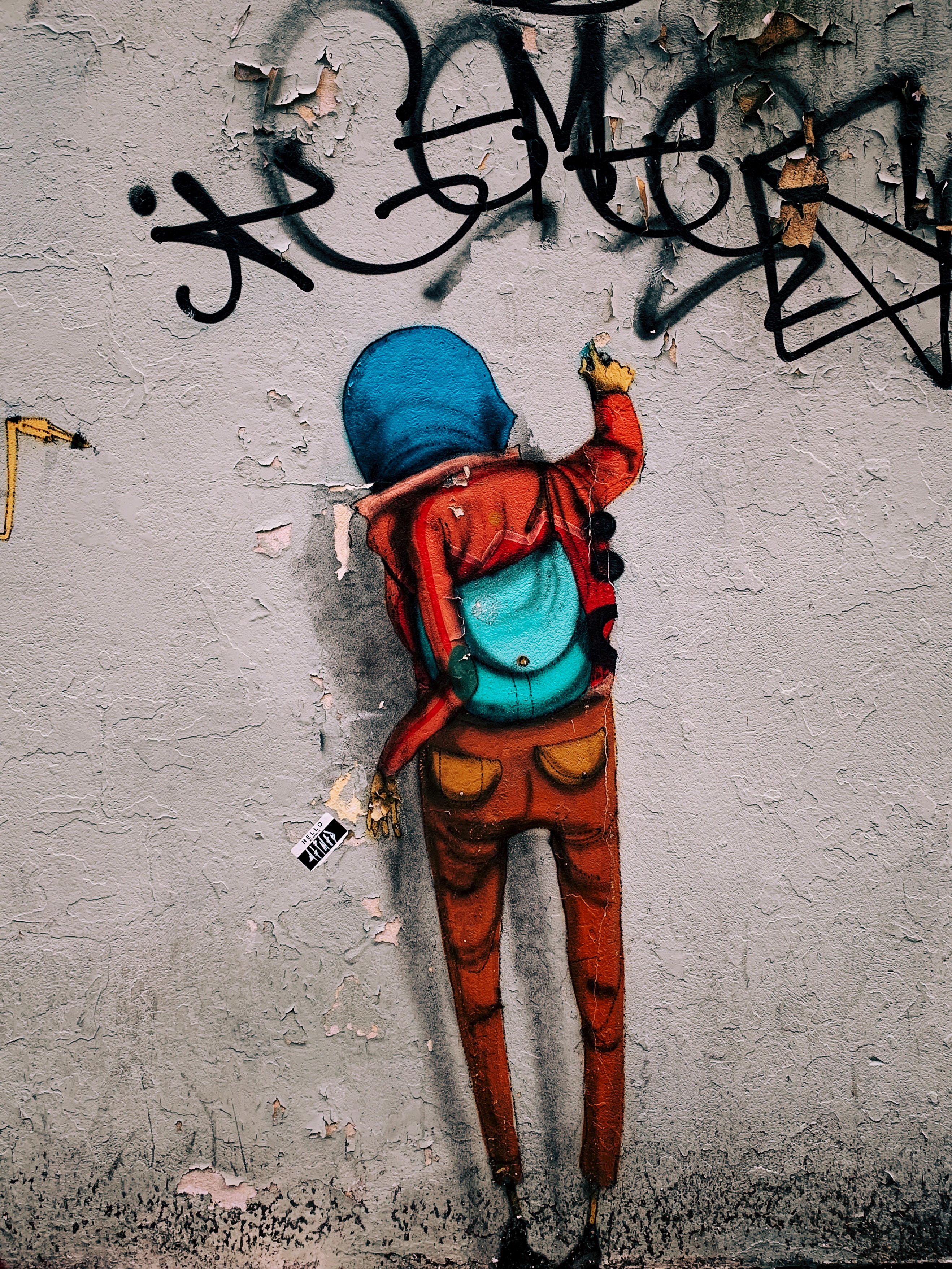 graffiti, wall, art, street art