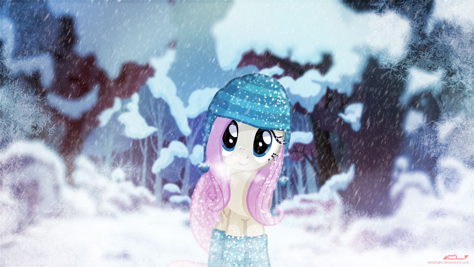 tv show, my little pony: friendship is magic, fluttershy (my little pony), my little pony, snow, winter