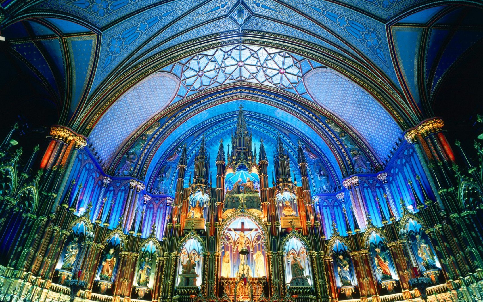 ノートルダム大聖堂 (モントリオール)HDデスクトップの壁紙をダウンロード