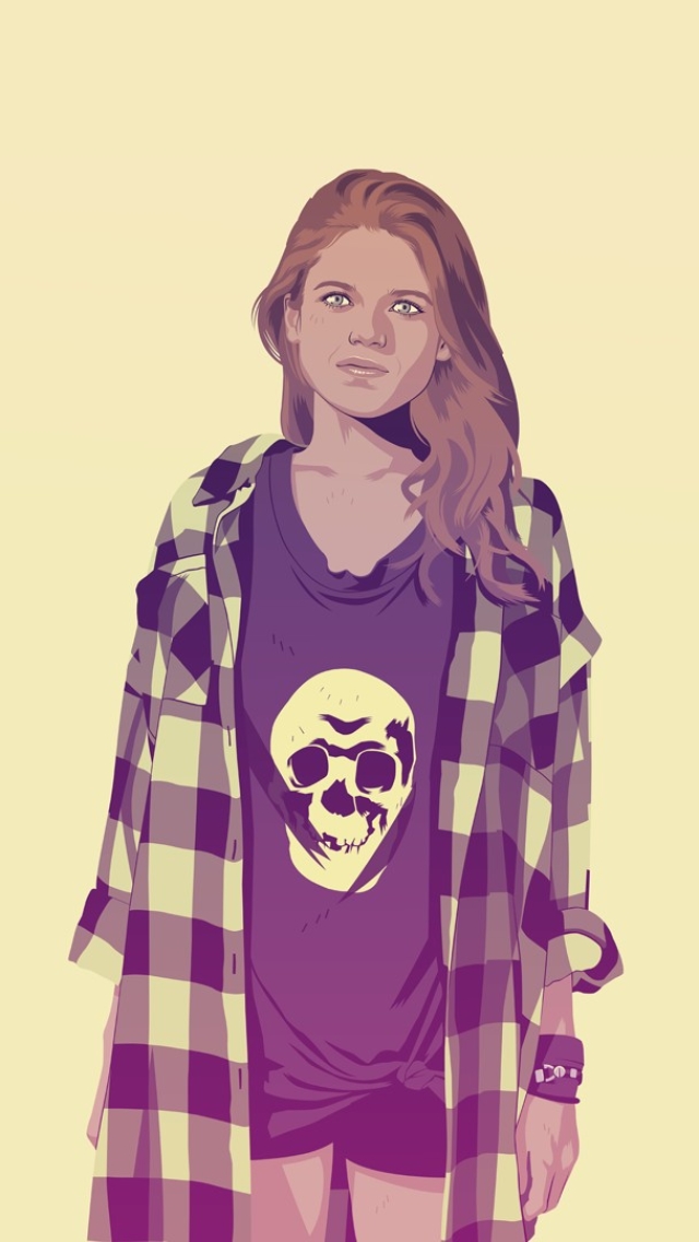 Descarga gratuita de fondo de pantalla para móvil de Juego De Tronos, Minimalista, Series De Televisión, Ygritte (Juego De Tronos).